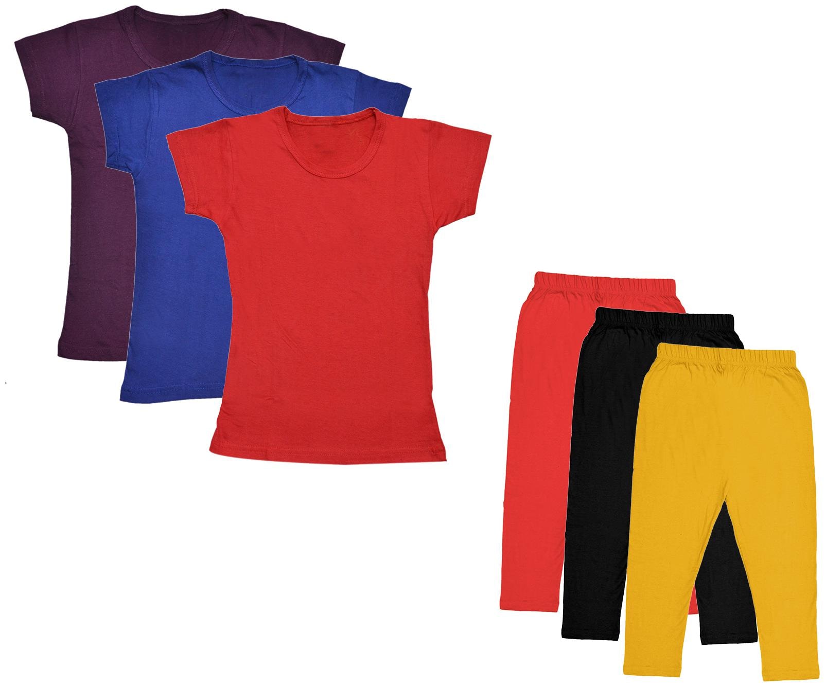 

Indiweaves Girl Cotton Top Bottom Set - Multi