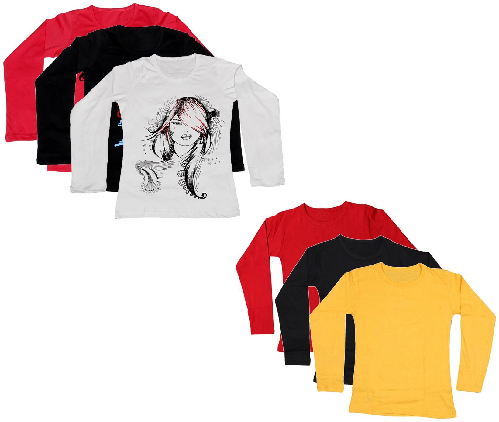 

Indiweaves Girl Cotton Printed T shirt - Multi