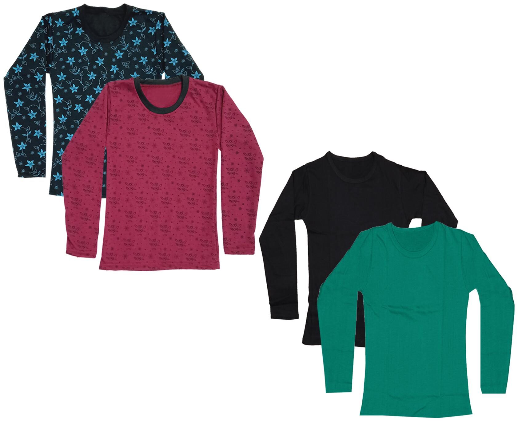 

Indiweaves Girl Cotton Printed T shirt - Multi
