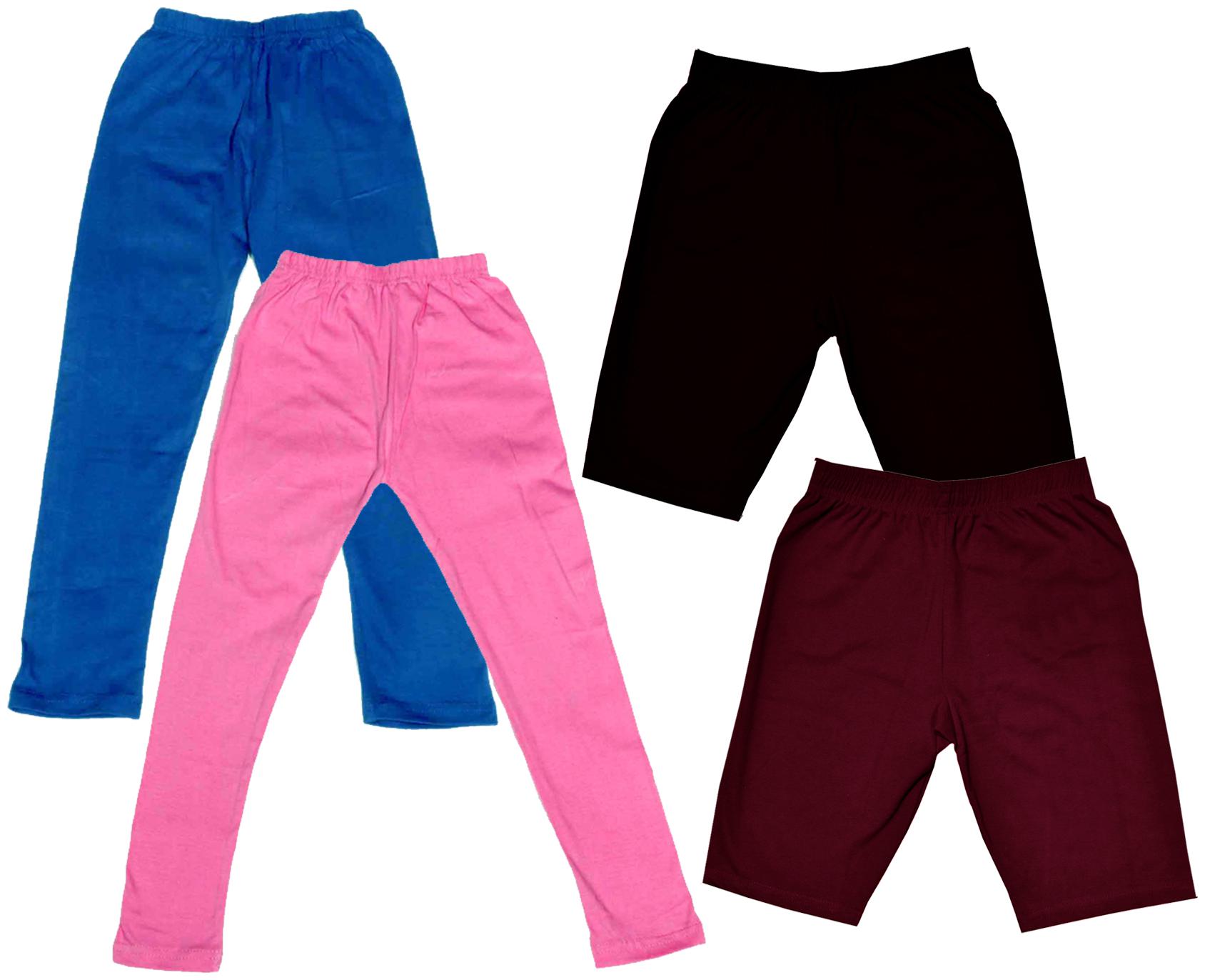 

Indiweaves Girl Cotton Solid Regular shorts - Multi