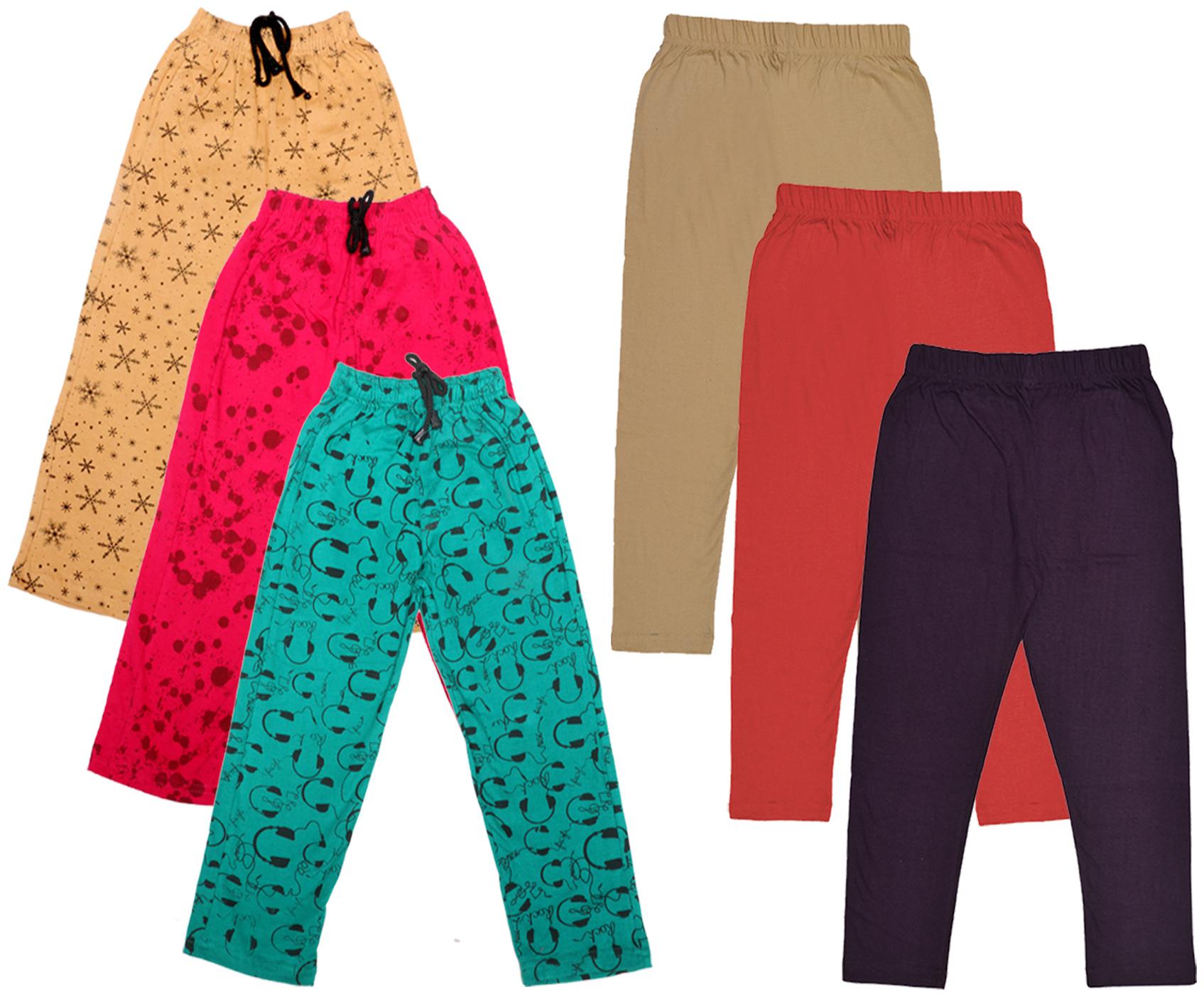 

Indiweaves Girl Cotton Solid Capri - Multi