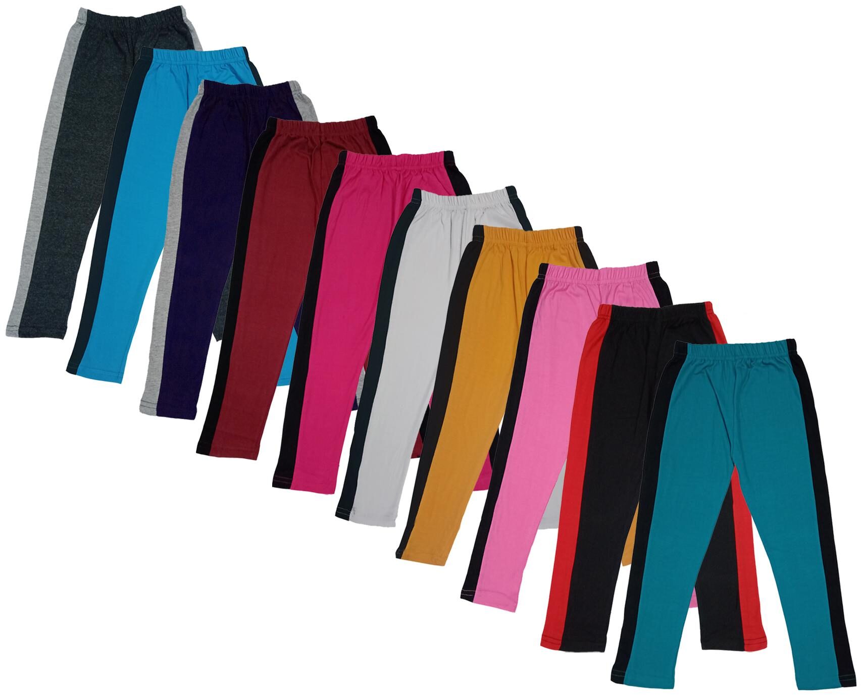 

Indiweaves Girl Cotton Solid Capri - Multi