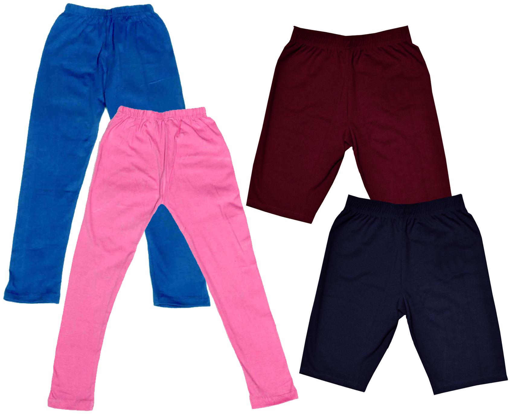 

Indiweaves Girl Cotton Solid Regular shorts - Multi