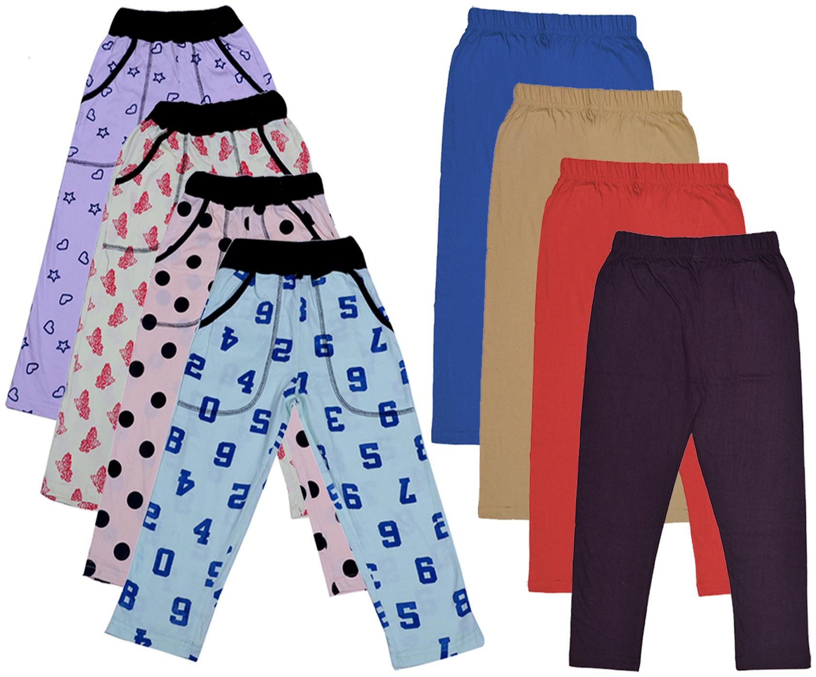 

Indiweaves Girl Cotton Solid Capri - Multi
