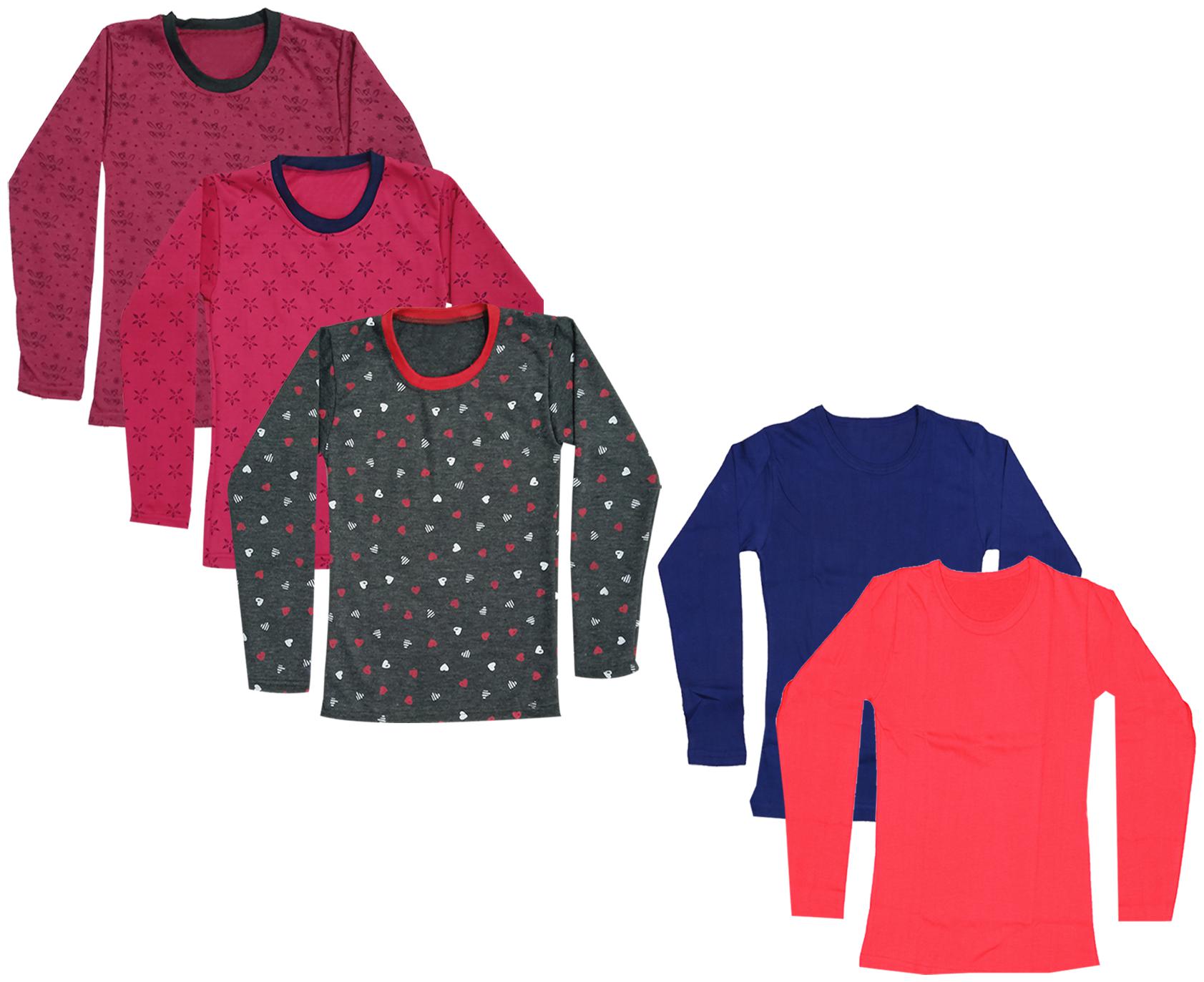 

Indiweaves Girl Cotton Printed T shirt - Multi