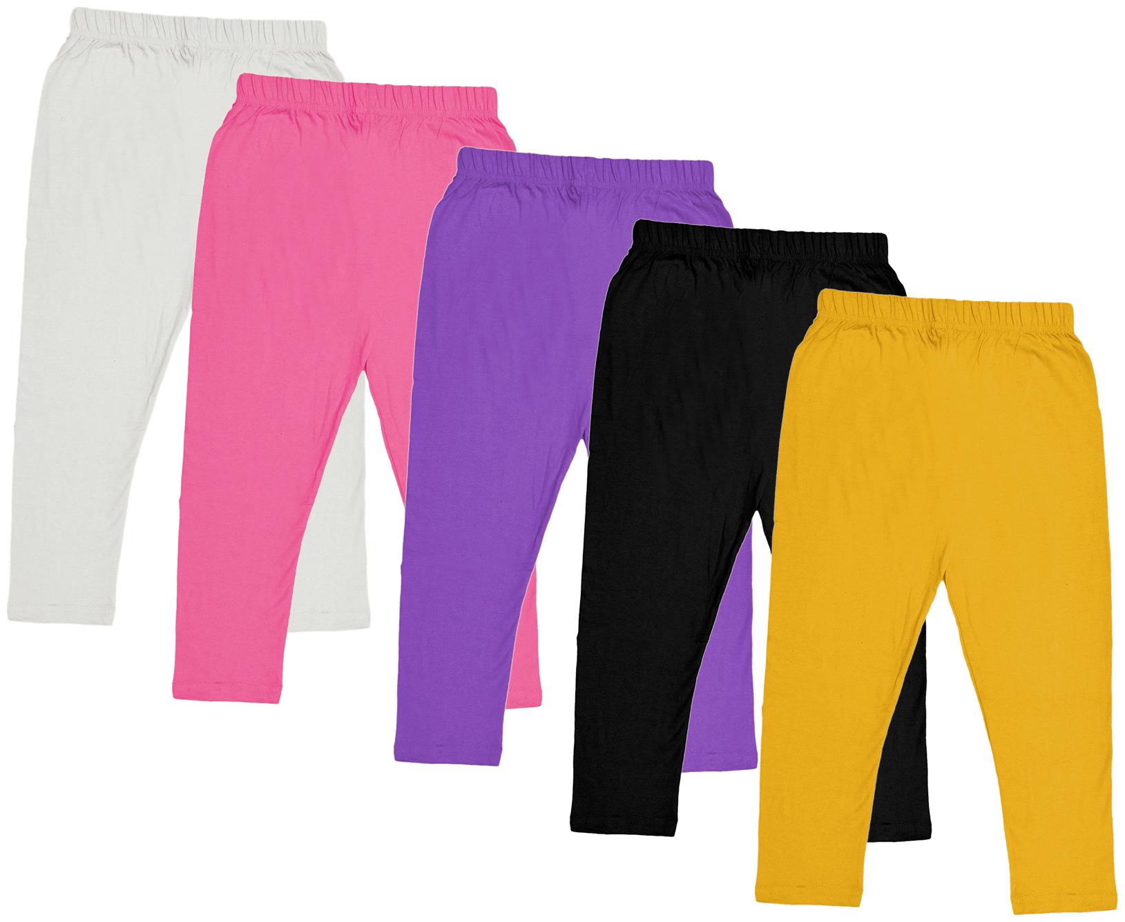 

Indiweaves Girl Cotton Solid Capri - Multi