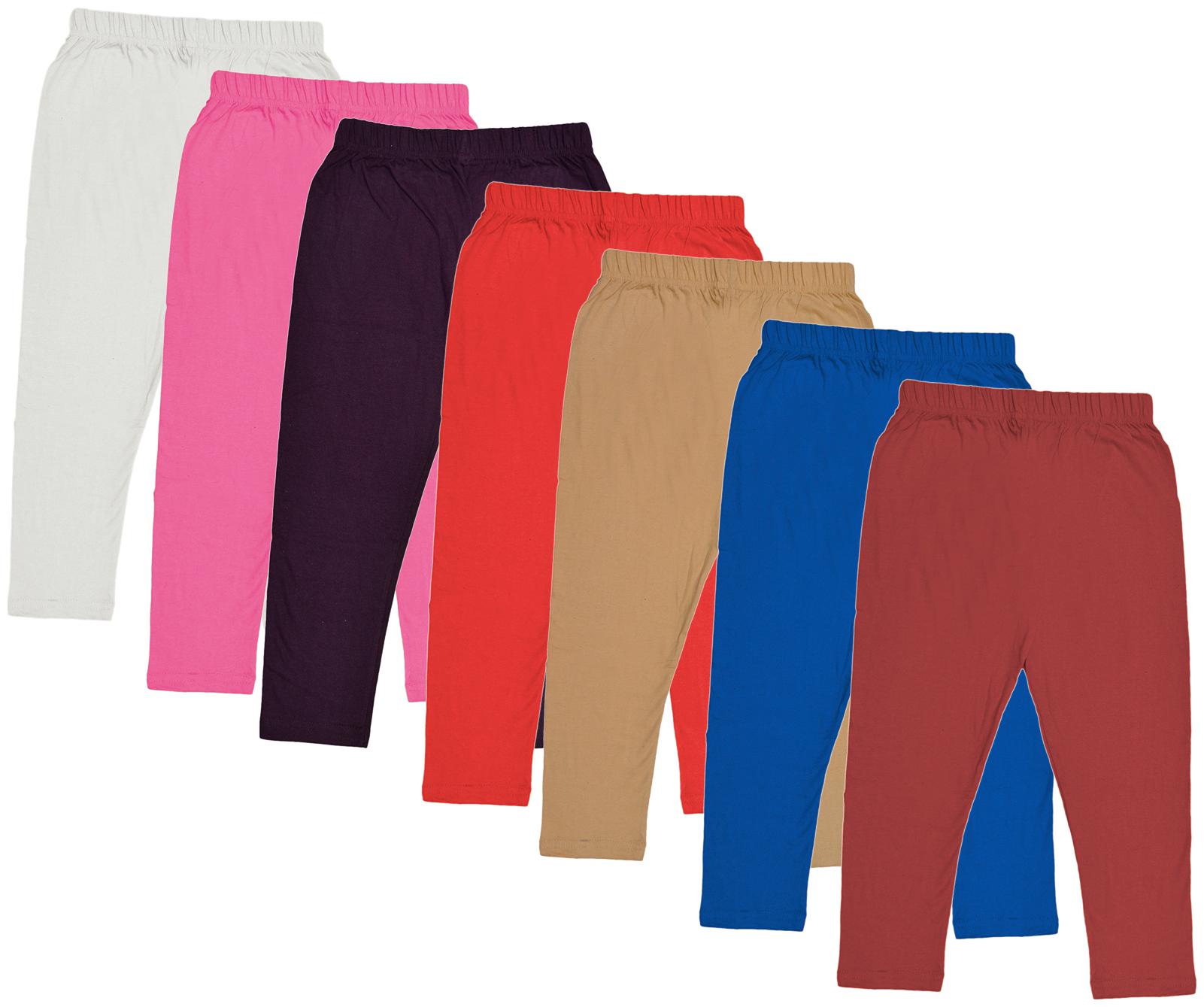 

Indiweaves Girl Cotton Solid Capri - Multi