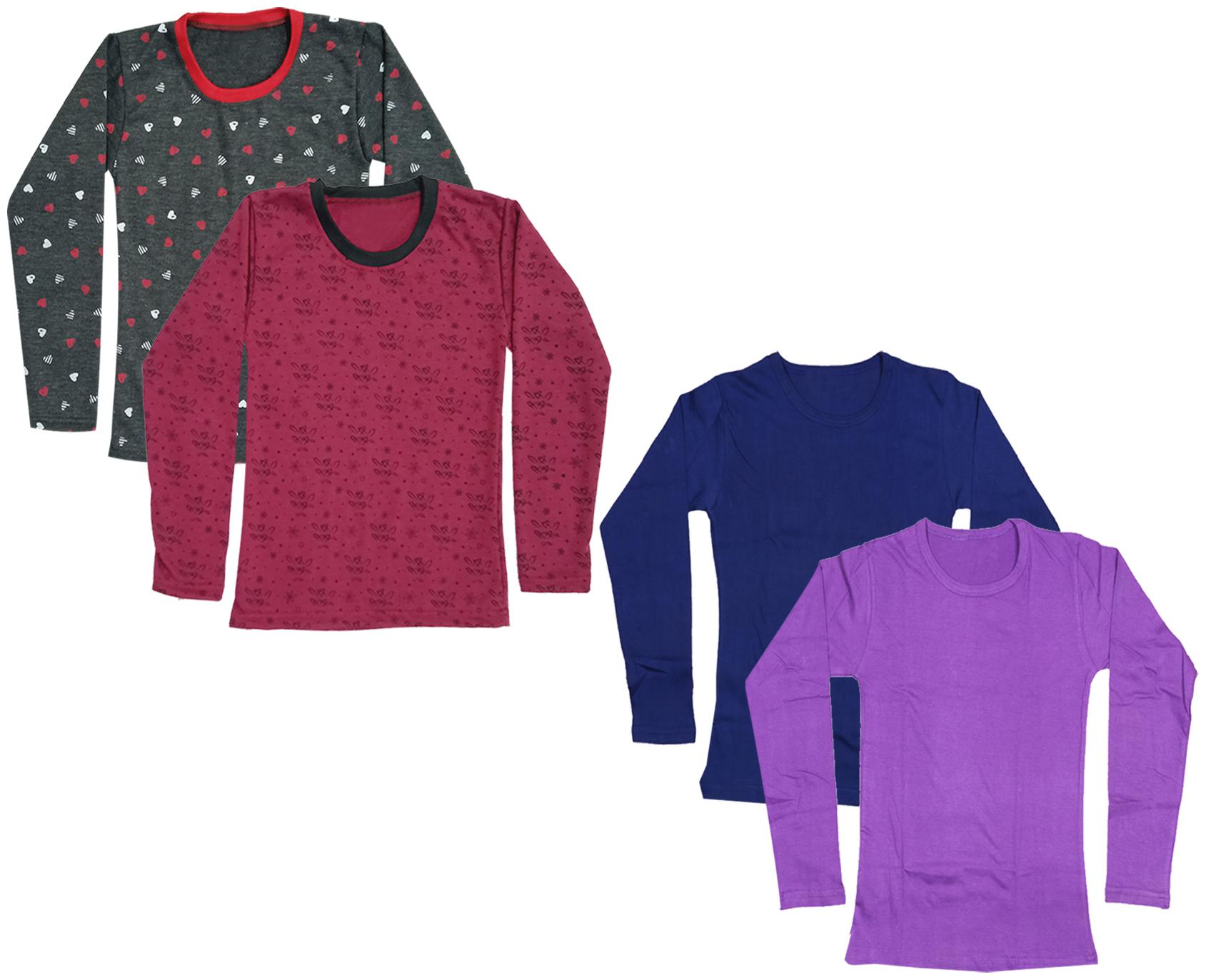 

Indiweaves Girl Cotton Printed T shirt - Multi