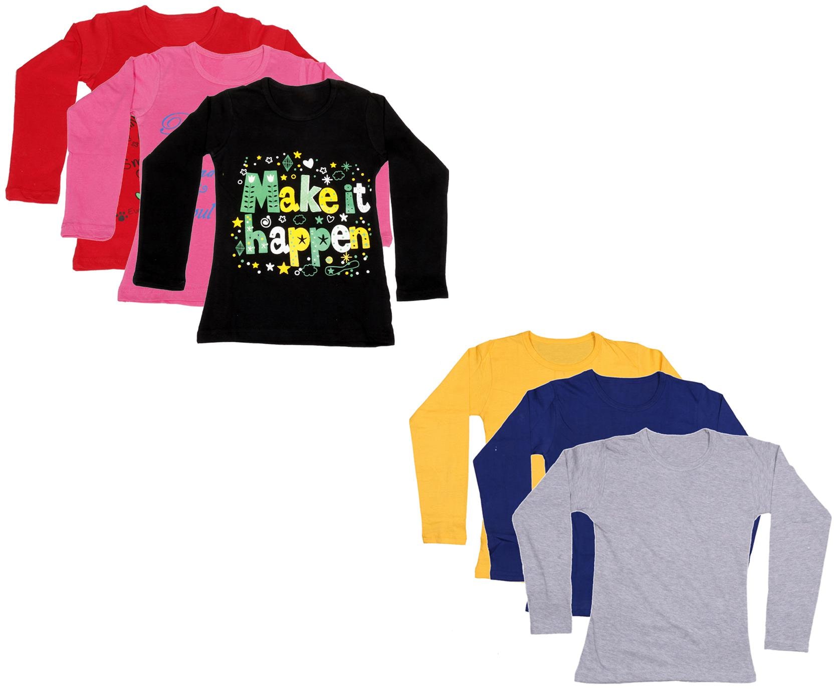 

Indiweaves Girl Cotton Printed T shirt - Multi