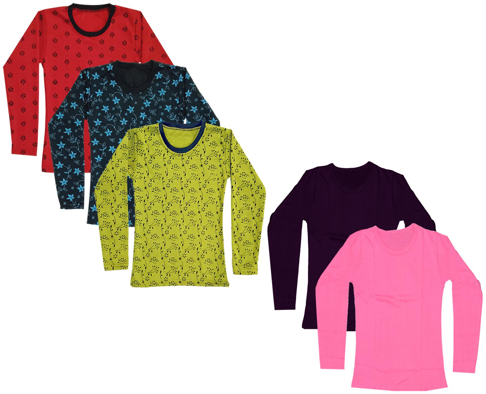 

Indiweaves Girl Cotton Printed T shirt - Multi