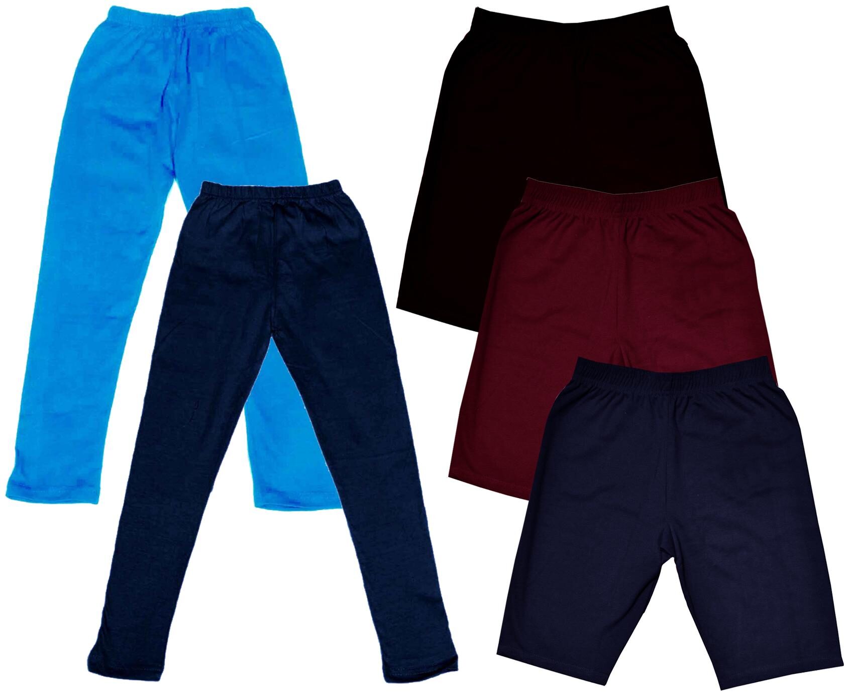 

Indiweaves Girl Cotton Solid Regular shorts - Multi