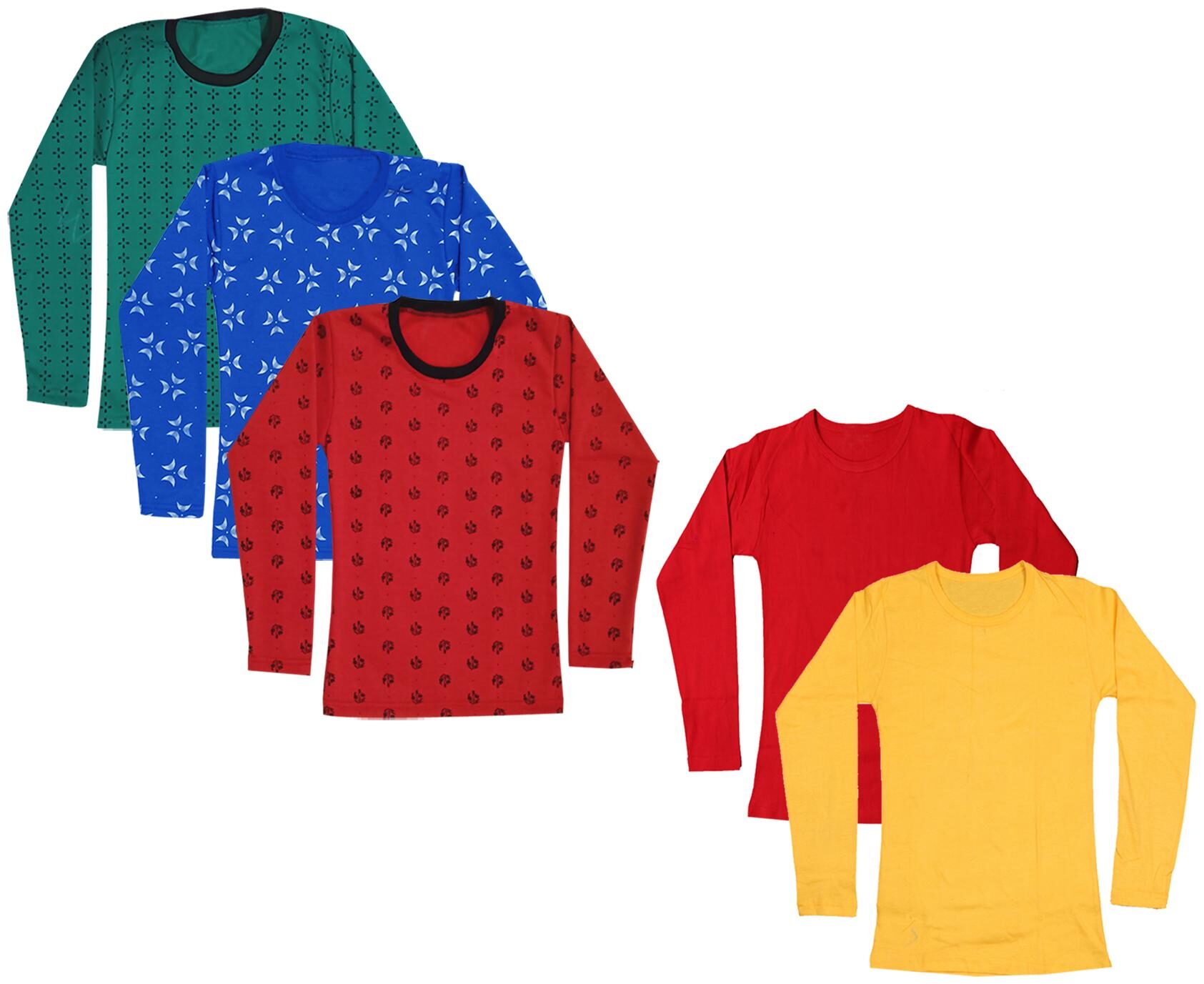 

Indiweaves Girl Cotton Printed T shirt - Multi