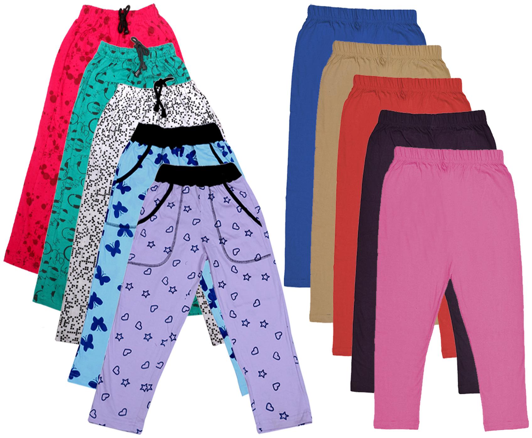 

Indiweaves Girl Cotton Solid Capri - Multi