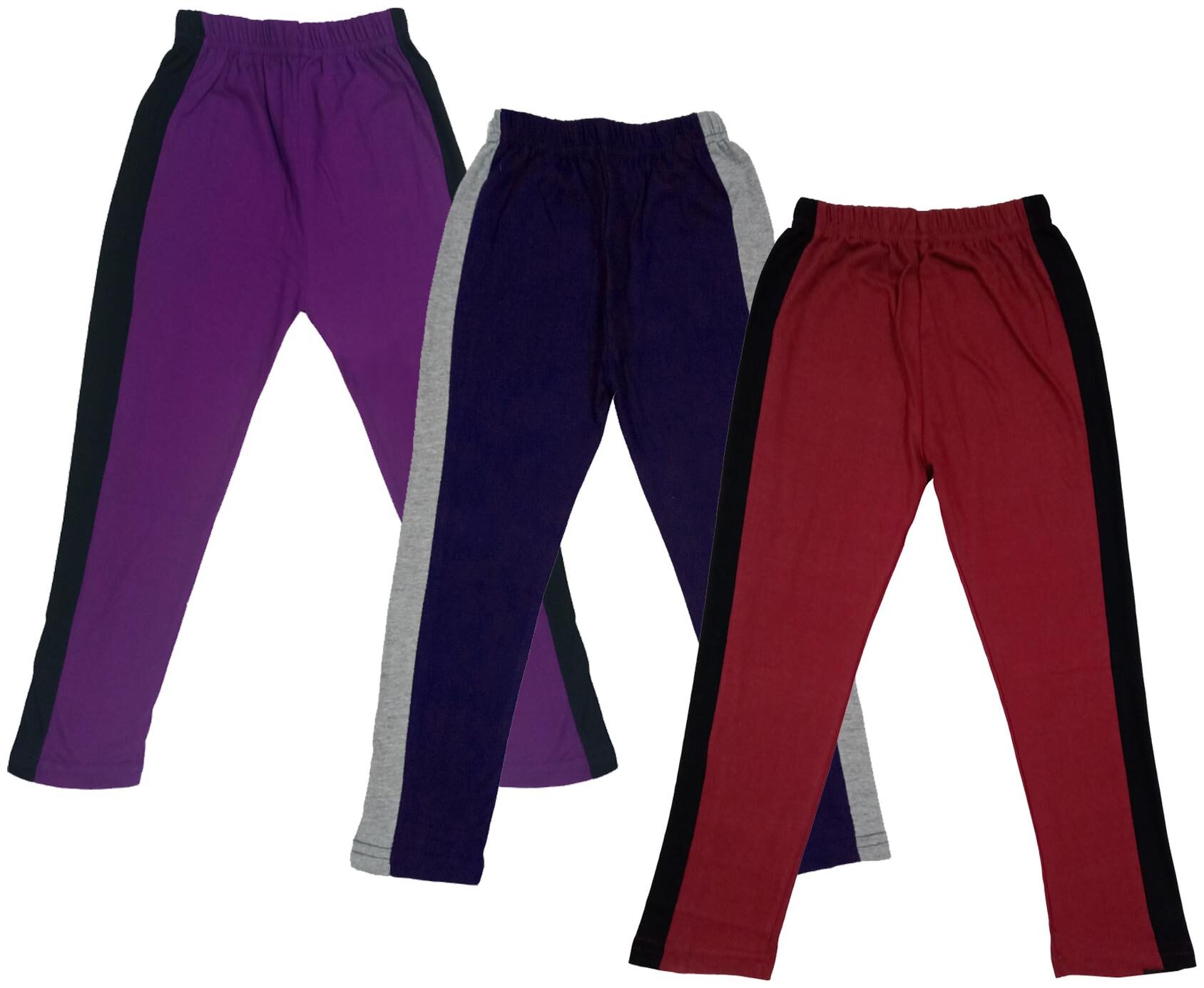 

Indiweaves Girl Cotton Solid Capri - Multi