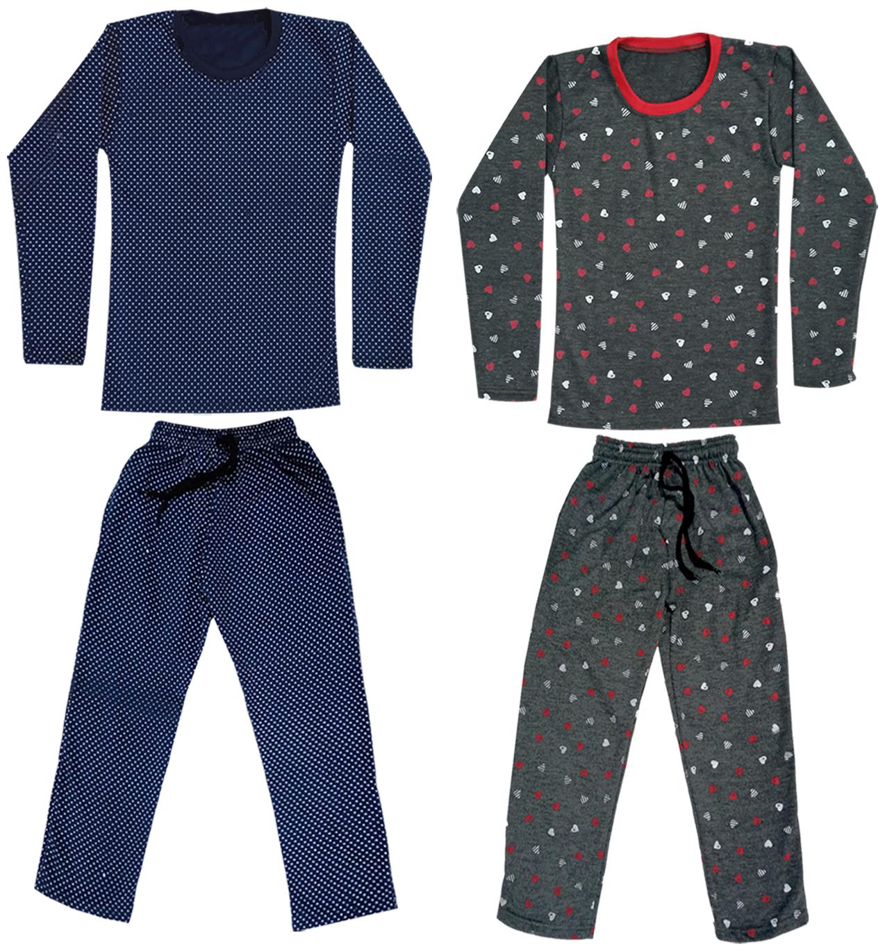 

Indiweaves Girl Wool Top Bottom Set - Grey Blue