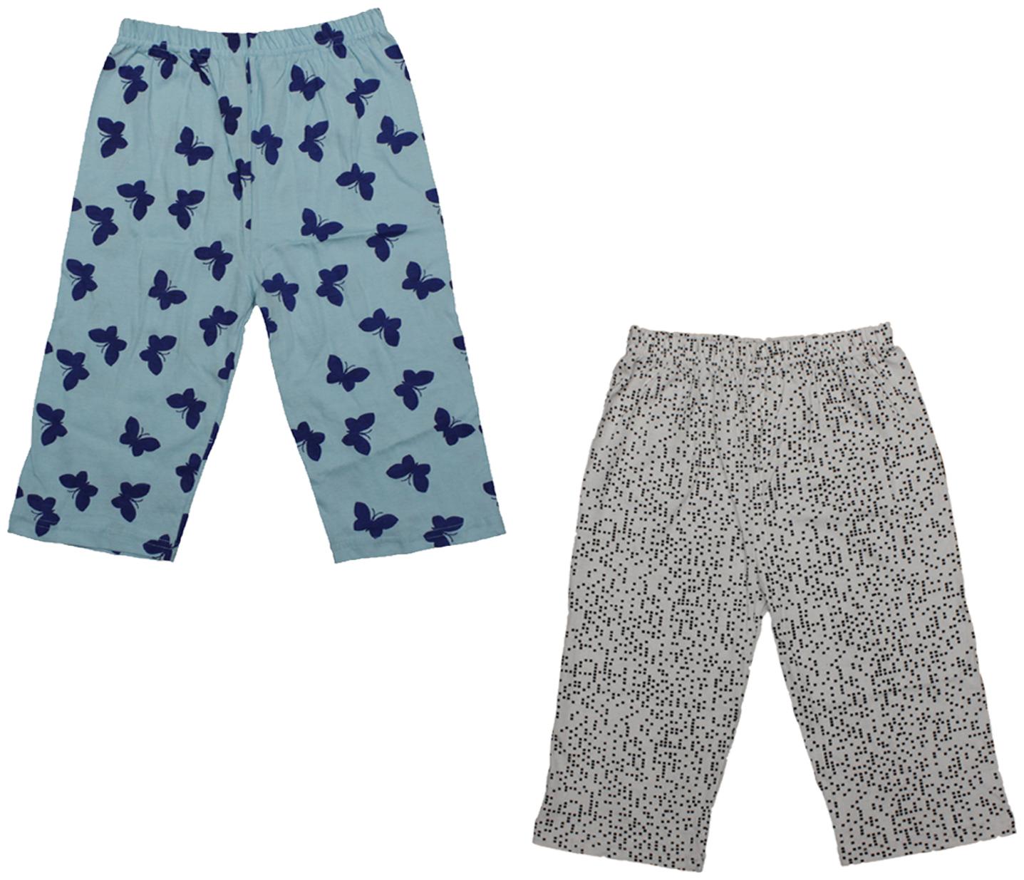 

Indiweaves Girl Cotton Printed Capri - Multi