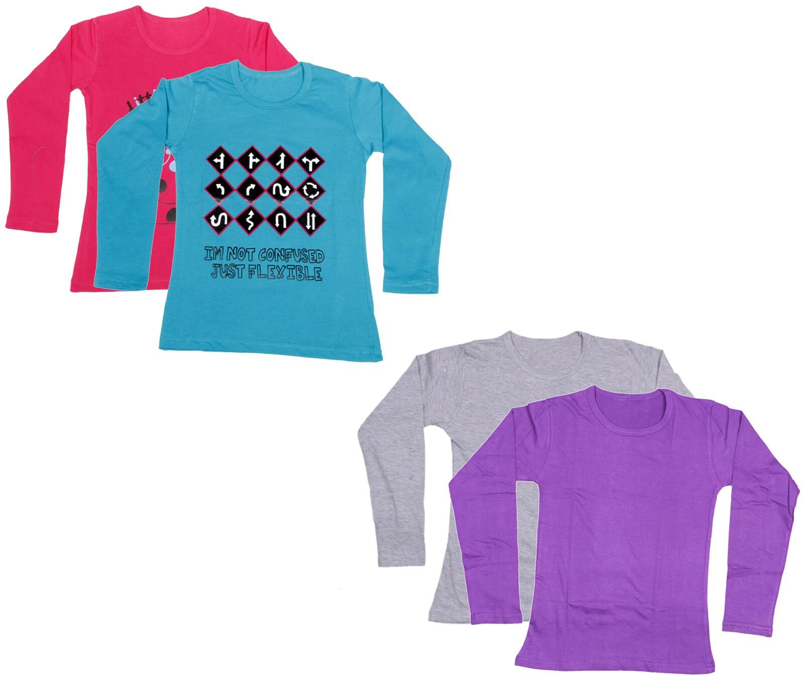 

Indiweaves Girl Cotton Printed T shirt - Multi