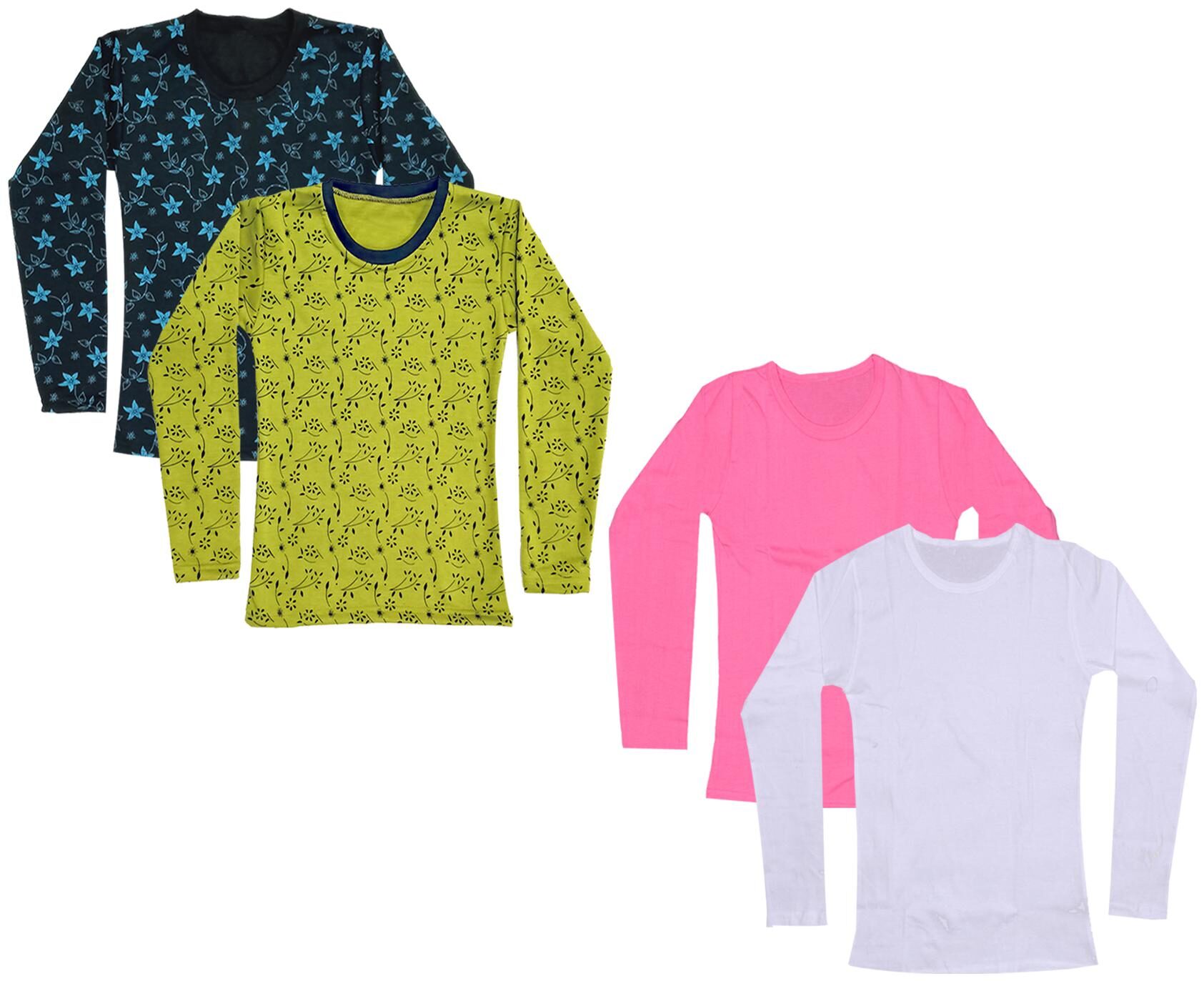 

Indiweaves Girl Cotton Printed T shirt - Multi
