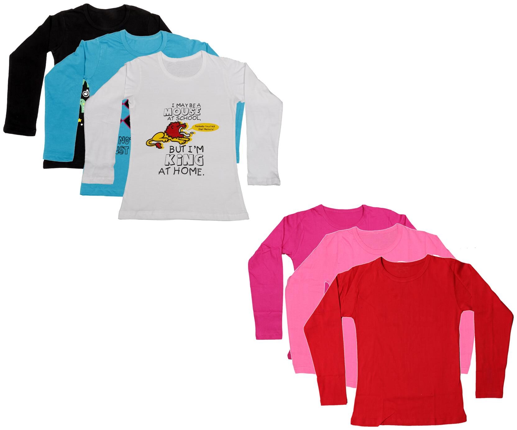 

Indiweaves Girl Cotton Printed T shirt - Multi
