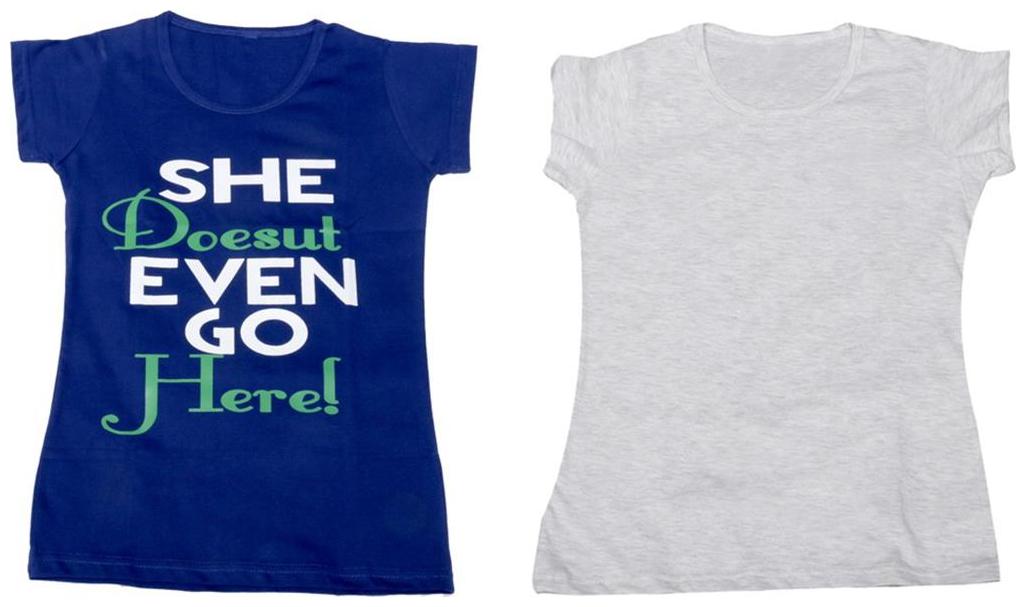 

Indiweaves Girl Cotton Solid T shirt - Multi