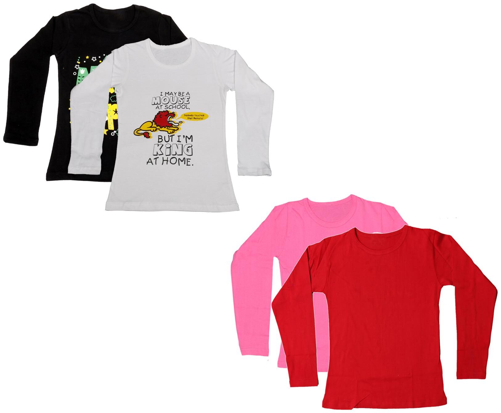 

Indiweaves Girl Cotton Printed T shirt - Multi