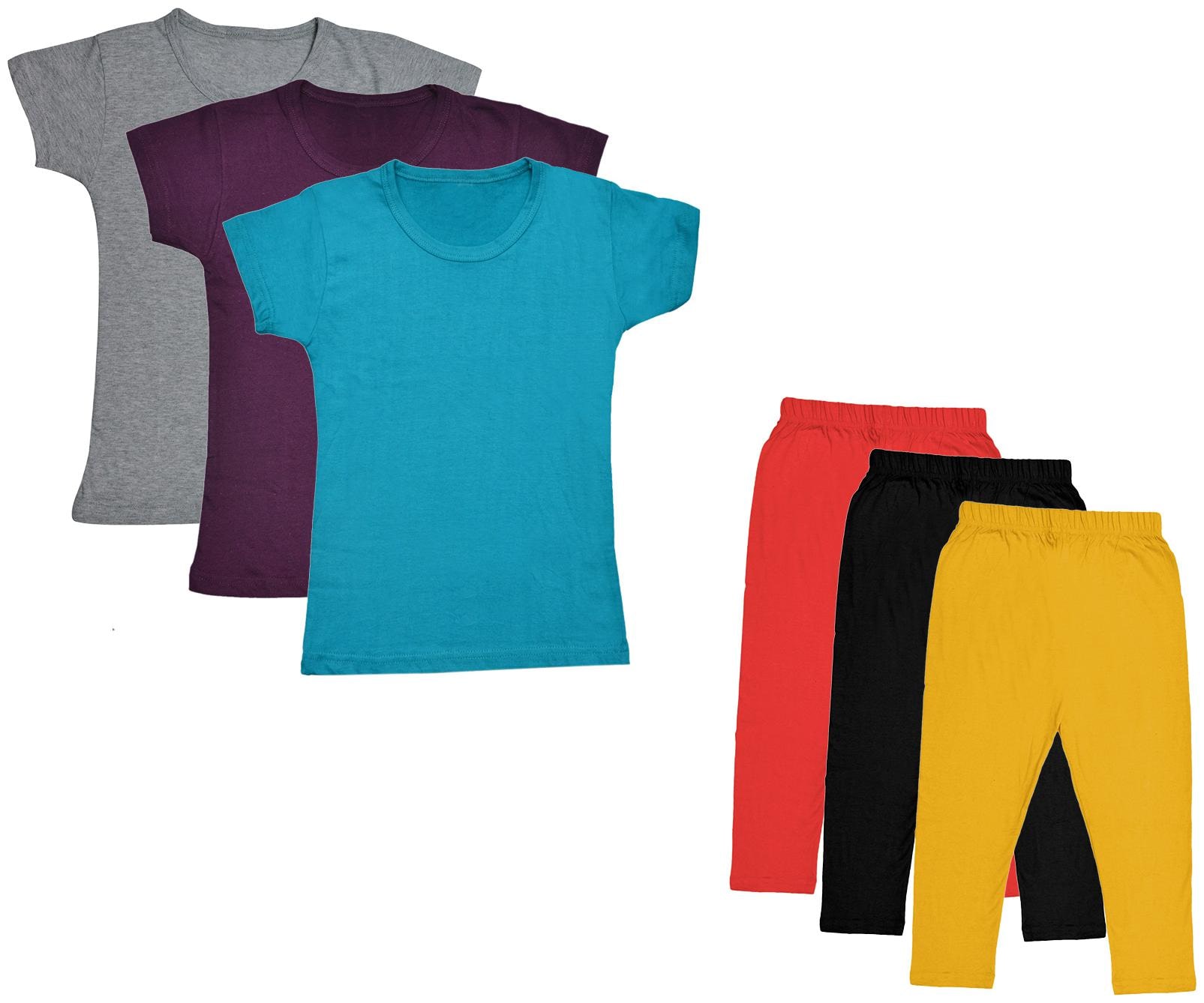 

Indiweaves Girl Cotton Top Bottom Set - Multi