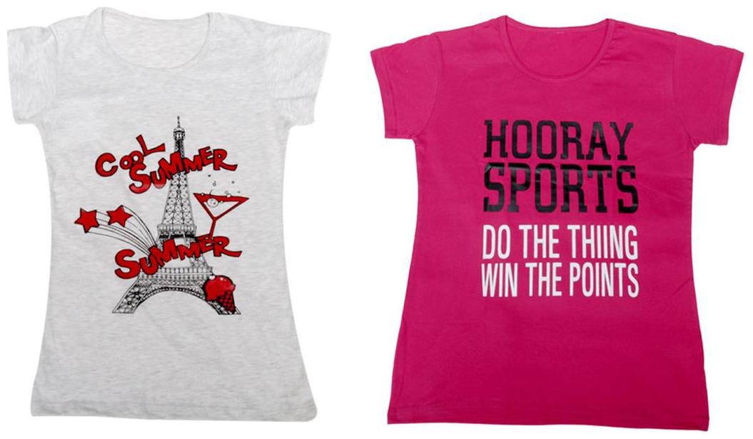 

Indiweaves Girl Cotton Solid T shirt - Multi