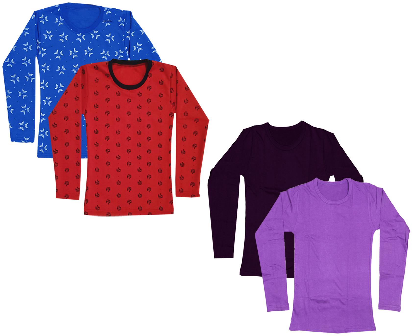 

Indiweaves Girl Cotton Printed T shirt - Multi