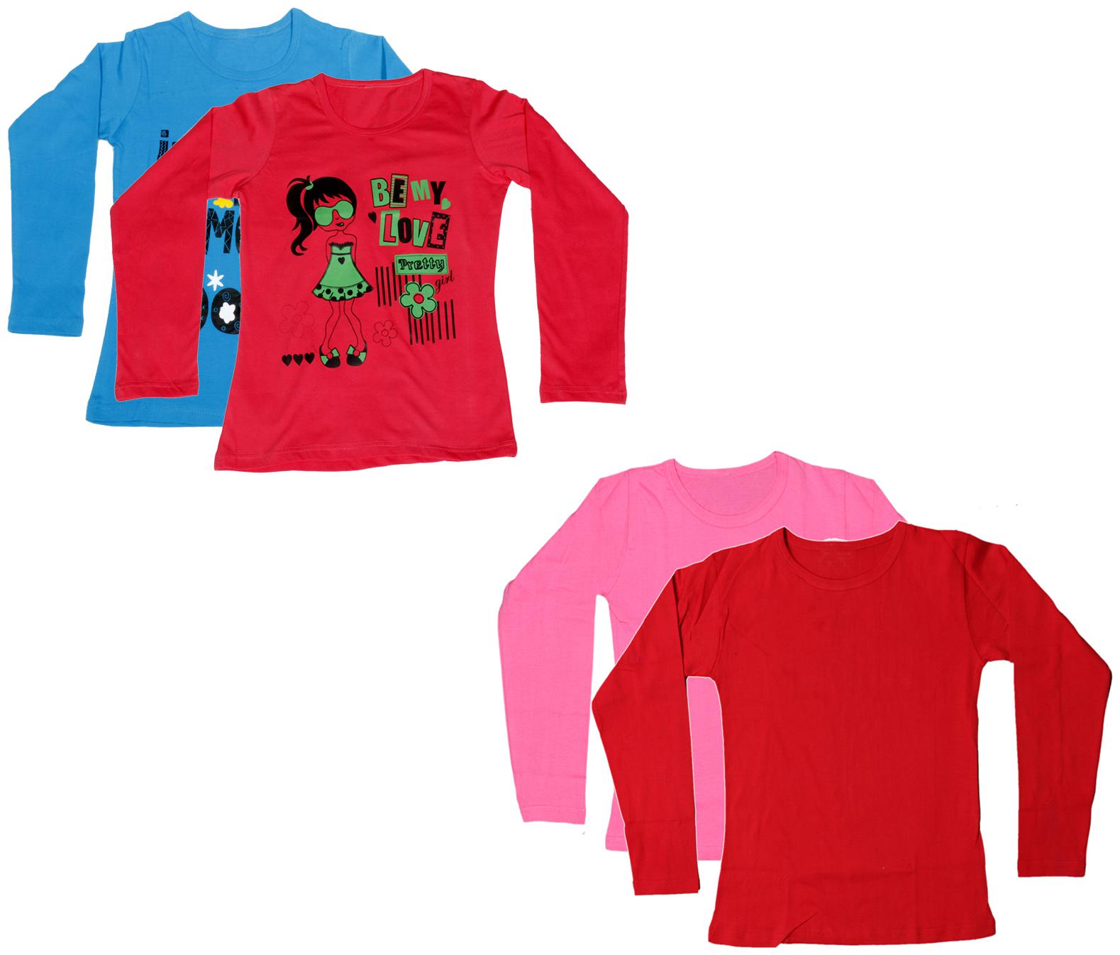 

Indiweaves Girl Cotton Printed T shirt - Multi
