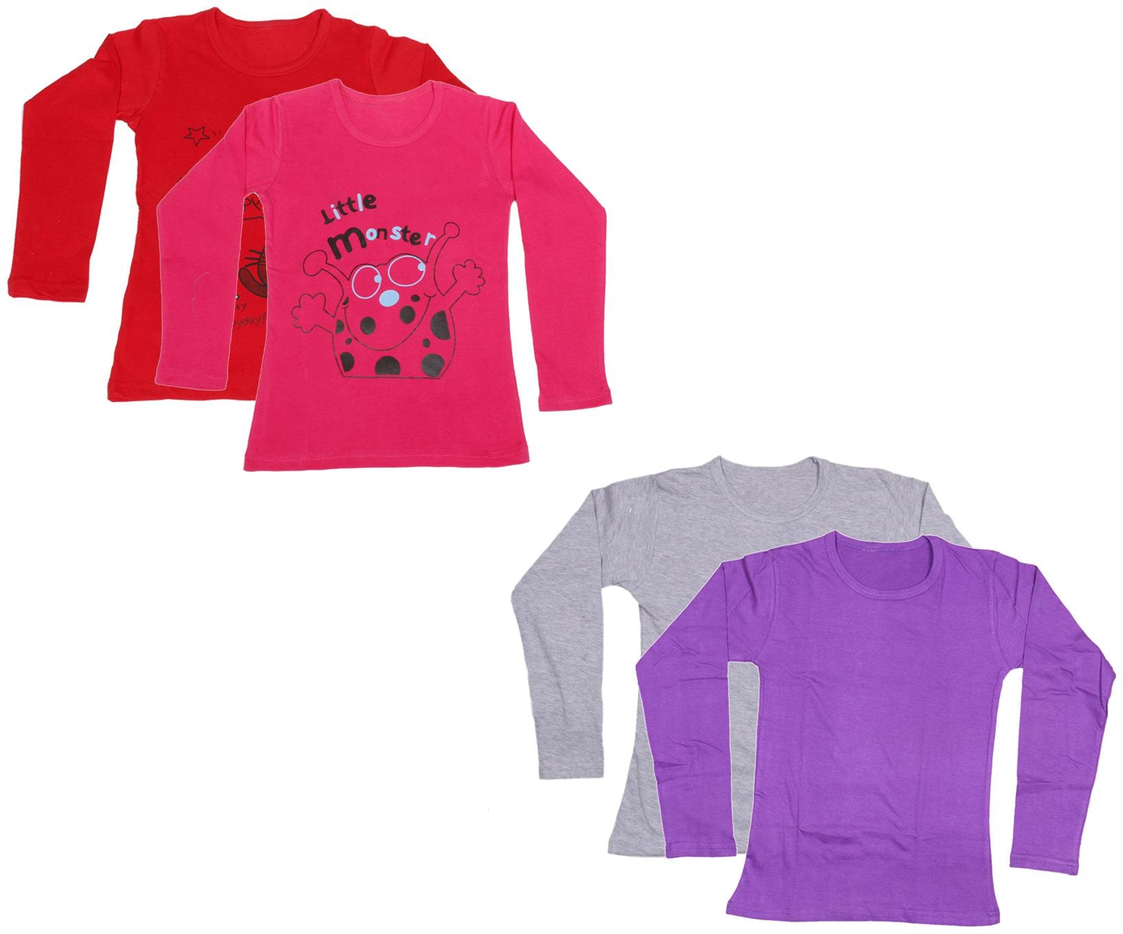 

Indiweaves Girl Cotton Printed T shirt - Multi