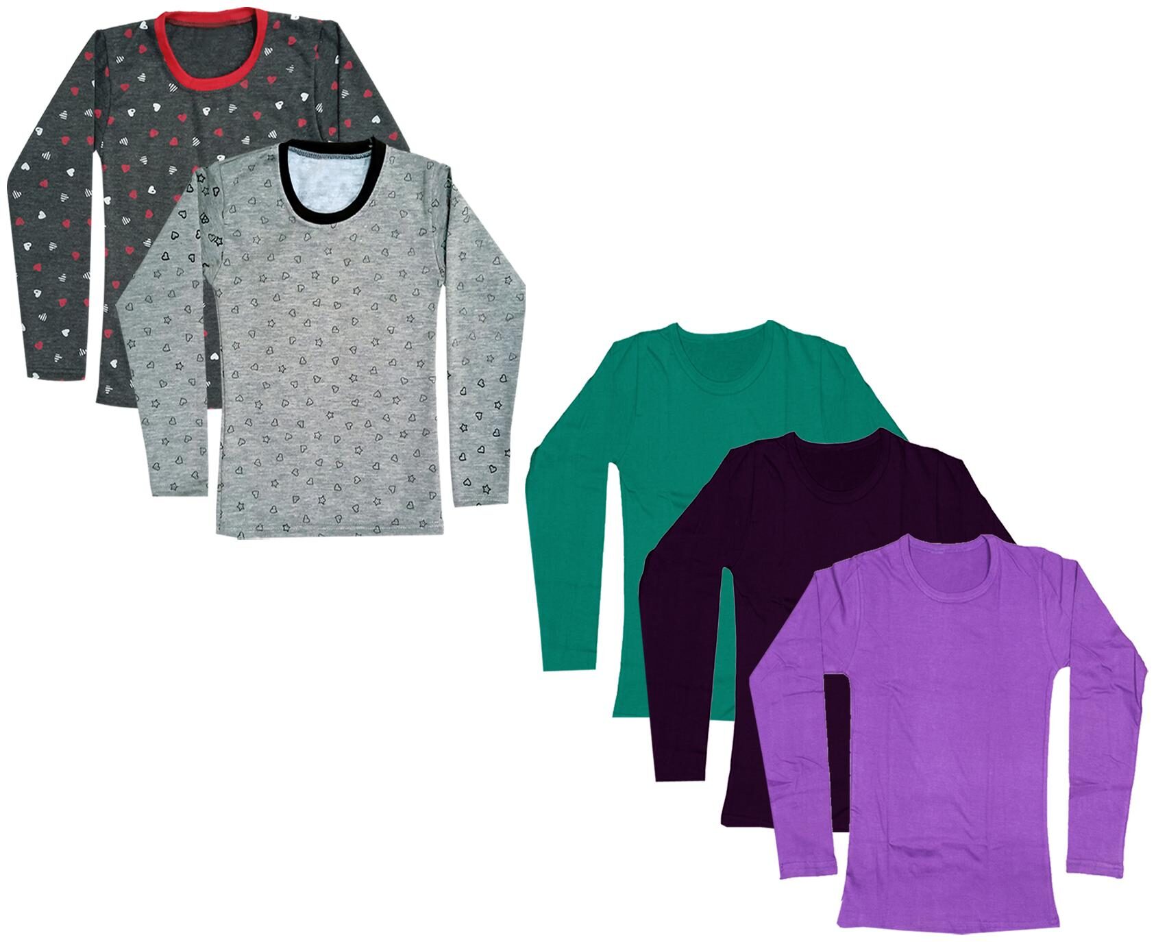 

Indiweaves Girl Cotton Printed T shirt - Multi