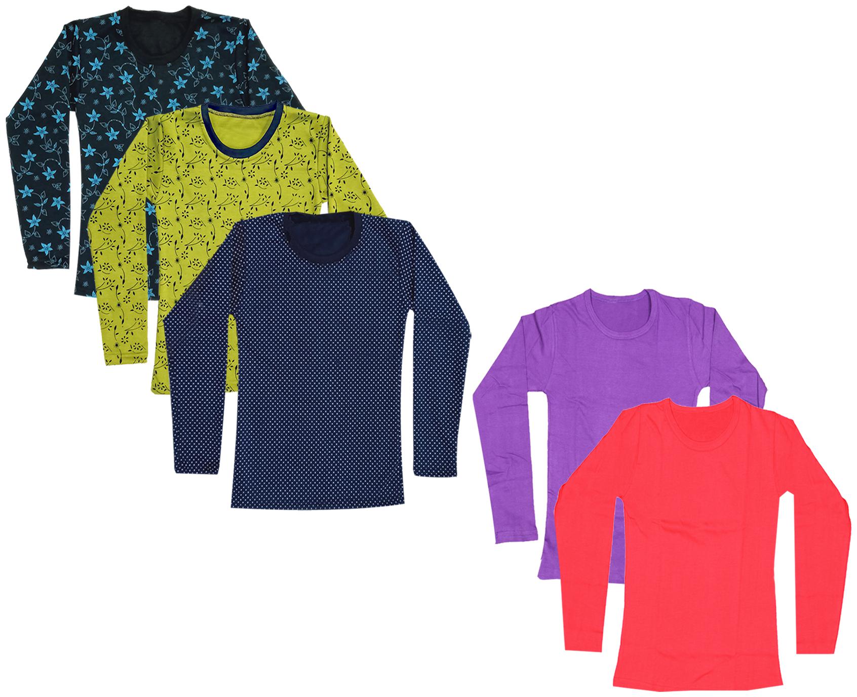 

Indiweaves Girl Cotton Printed T shirt - Multi