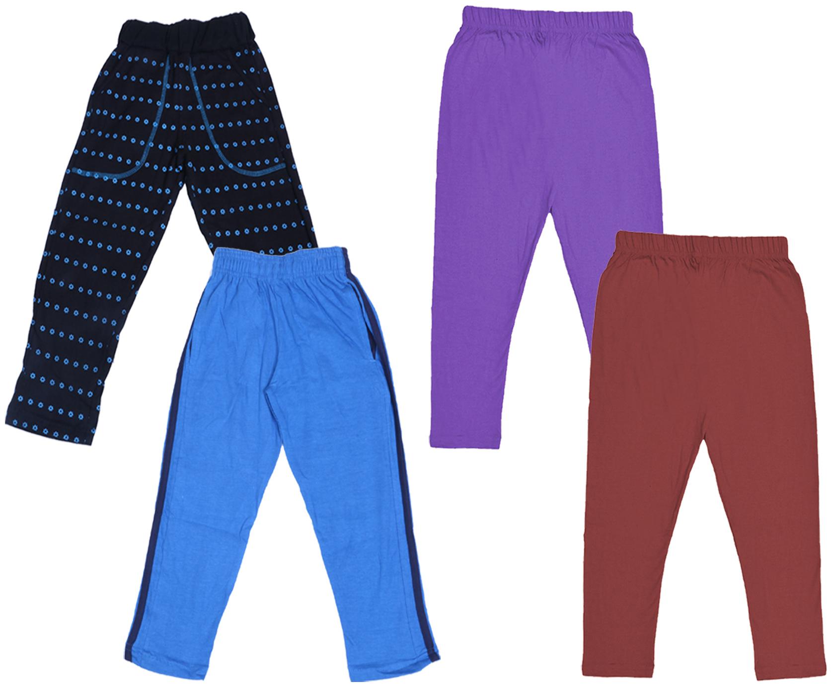 

Indiweaves Girl Cotton Solid Capri - Multi