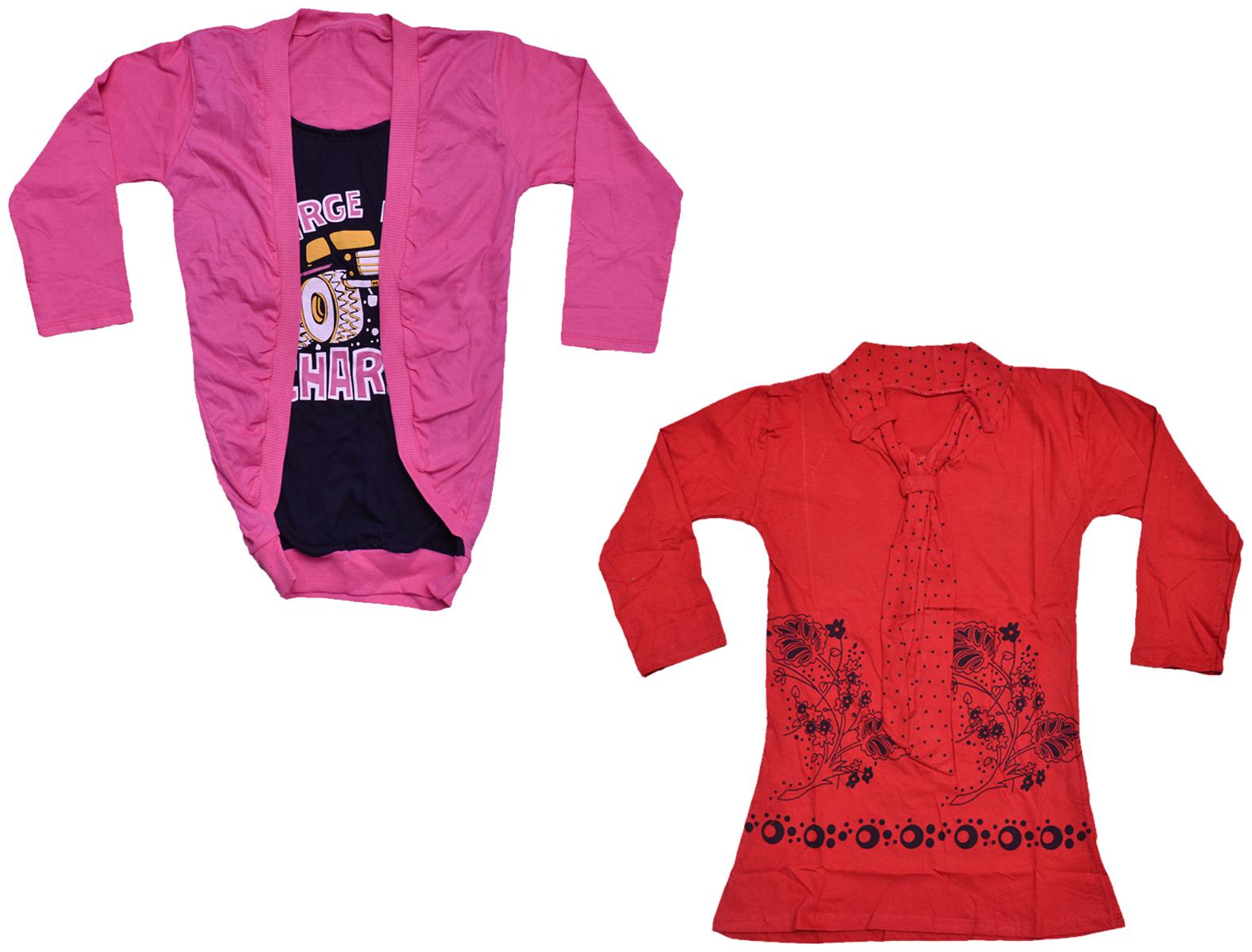 

Indiweaves Girl Cotton Printed Top - Multi
