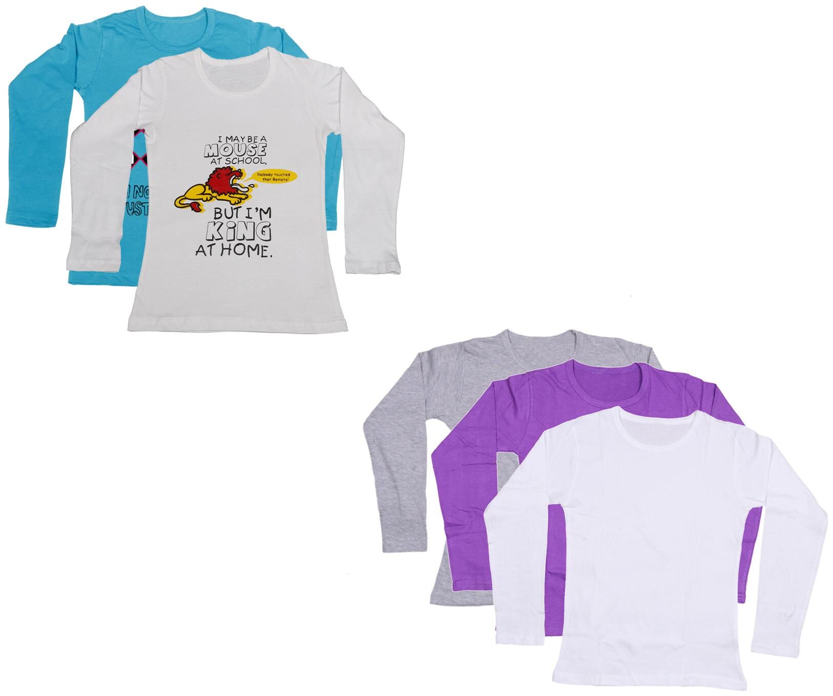 

Indiweaves Girl Cotton Printed T shirt - Multi