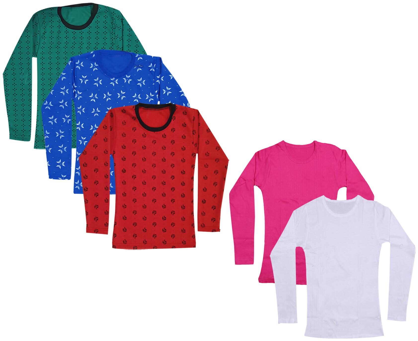 

Indiweaves Girl Cotton Printed T shirt - Multi
