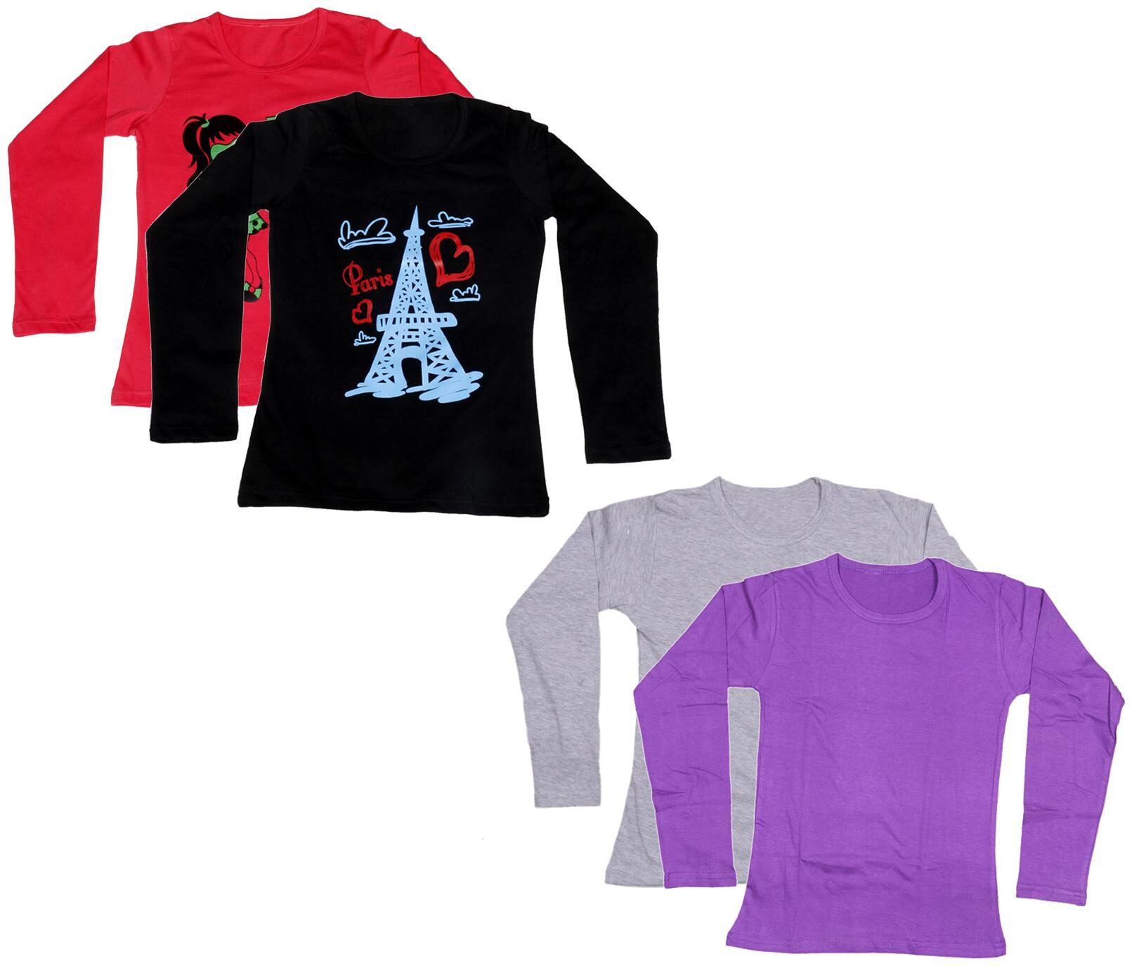 

Indiweaves Girl Cotton Printed T shirt - Multi