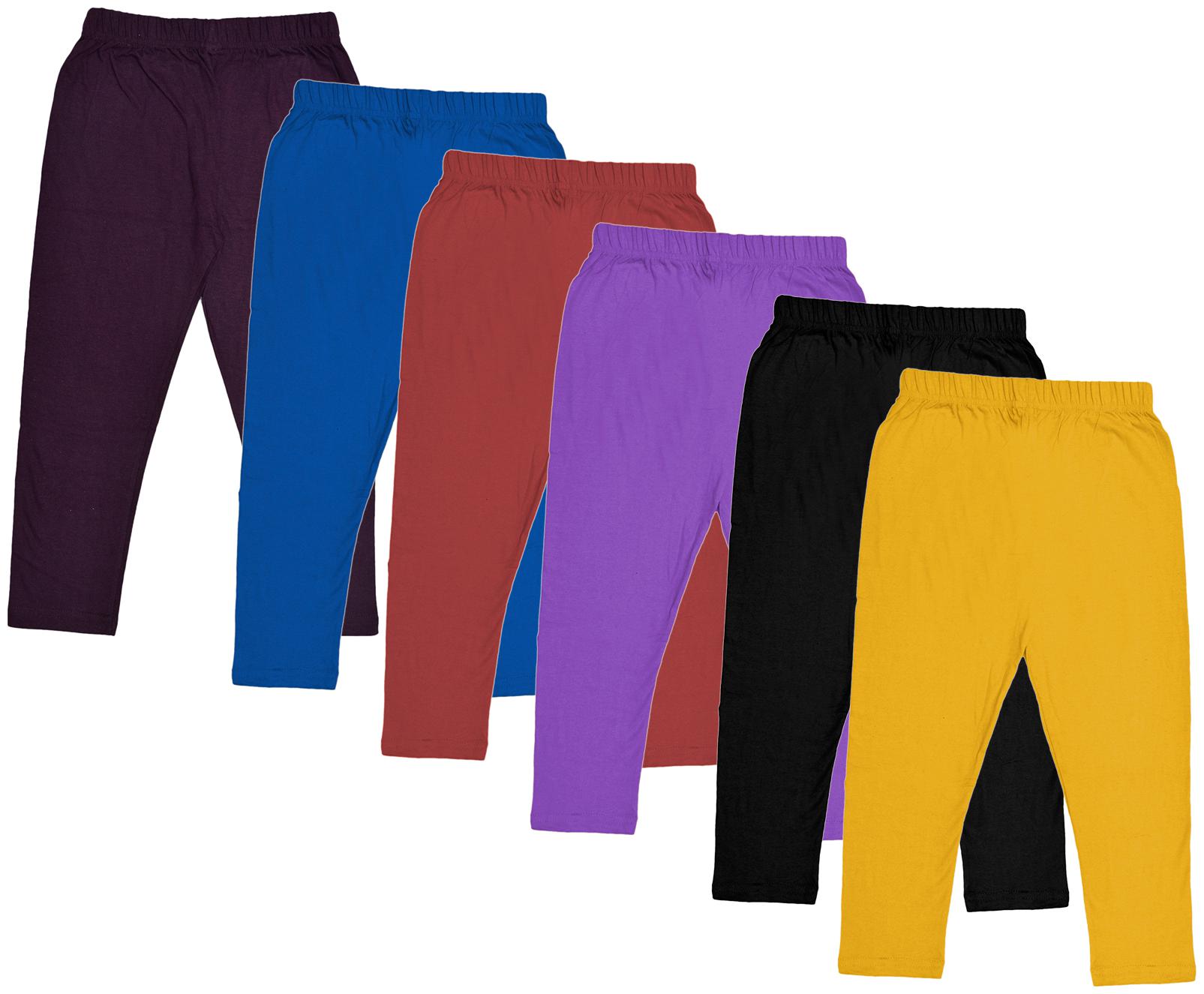 

Indiweaves Girl Cotton Solid Capri - Multi