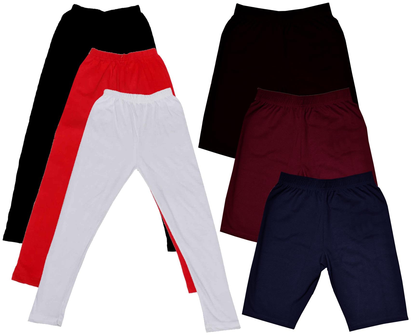 

Indiweaves Girl Cotton Solid Regular shorts - Multi