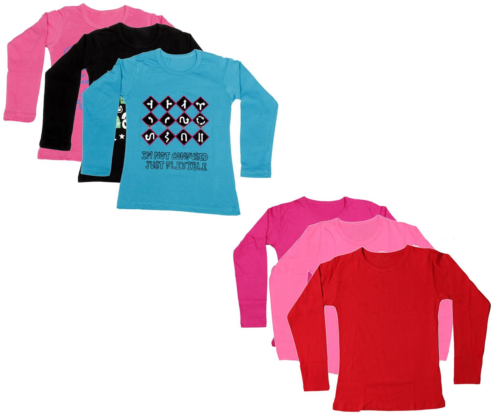 

Indiweaves Girl Cotton Printed T shirt - Multi