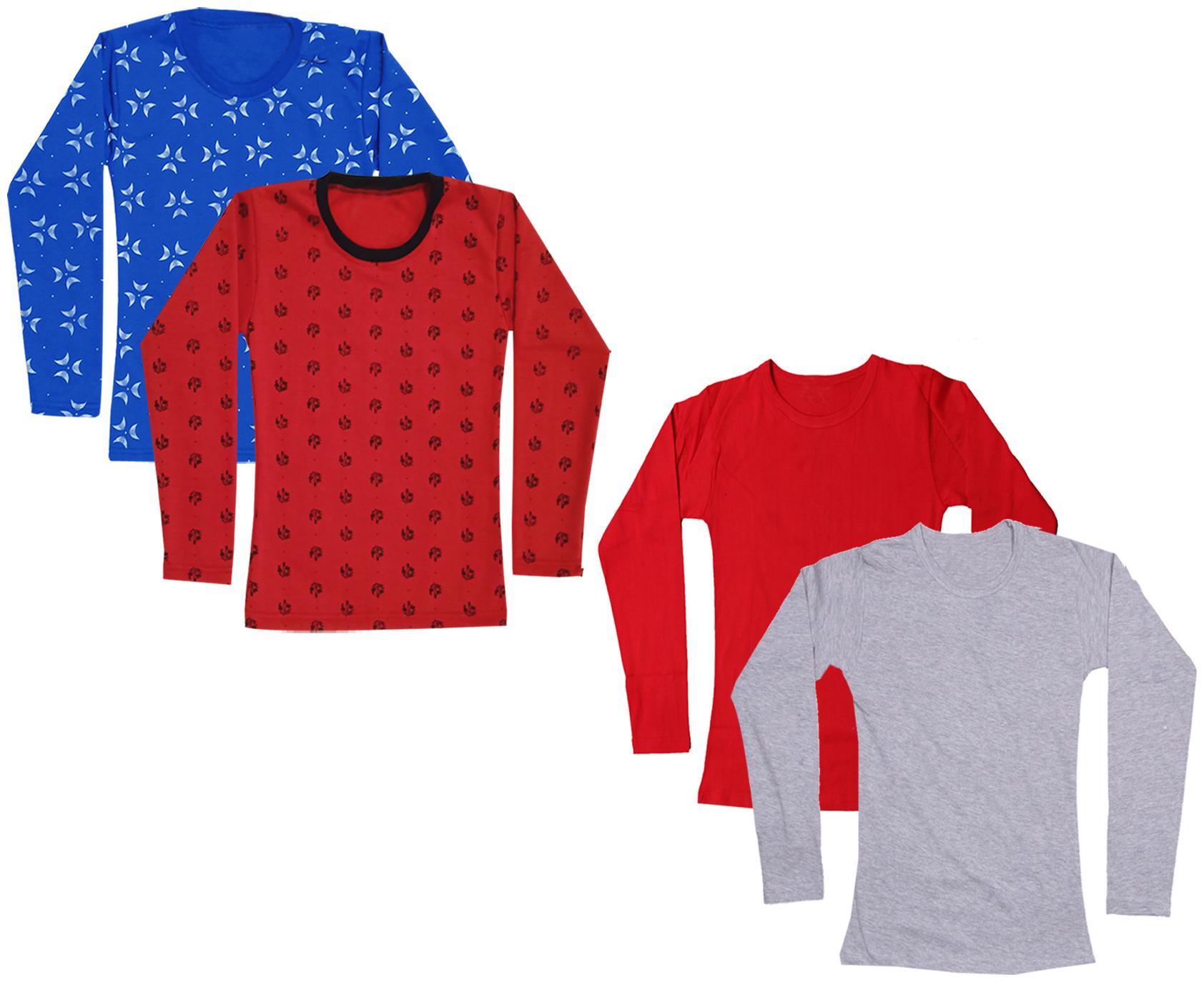 

Indiweaves Girl Cotton Printed T shirt - Multi