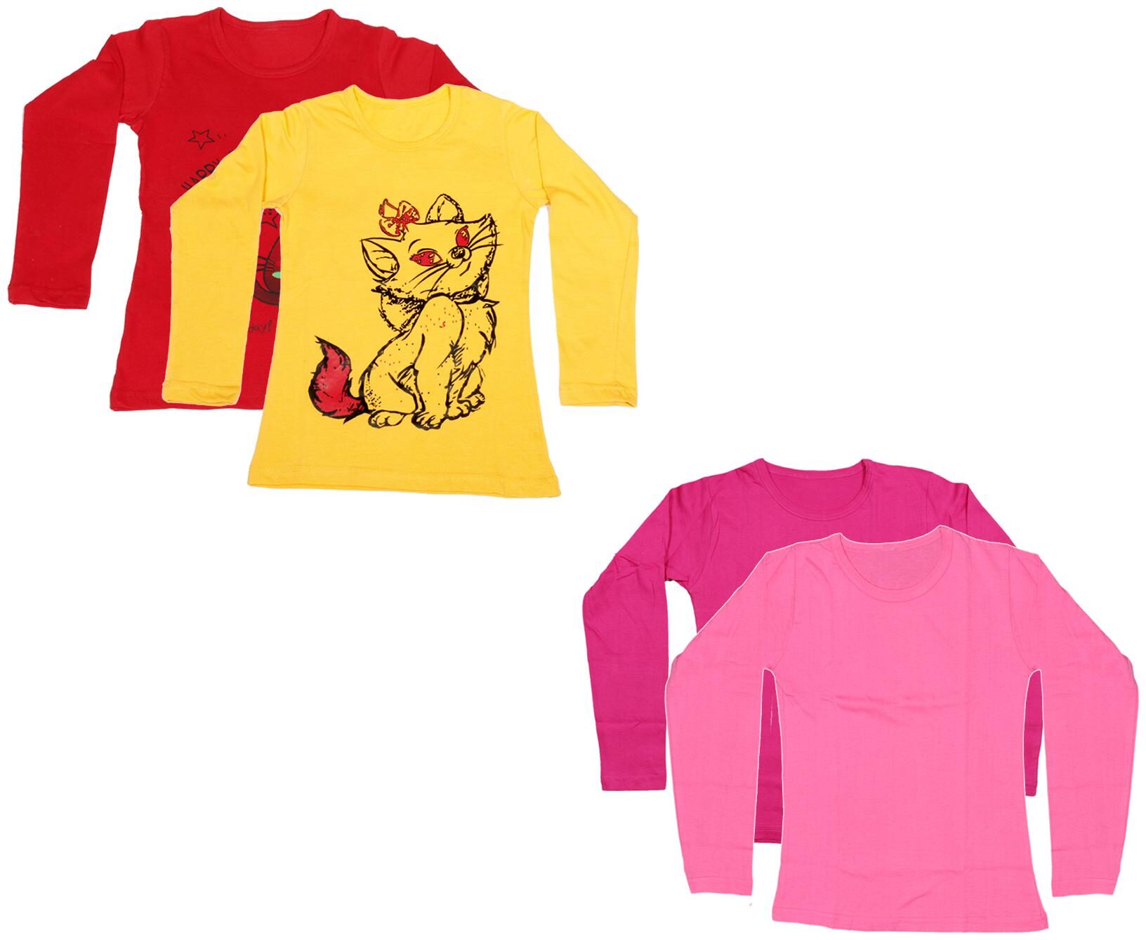 

Indiweaves Girl Cotton Printed T shirt - Multi