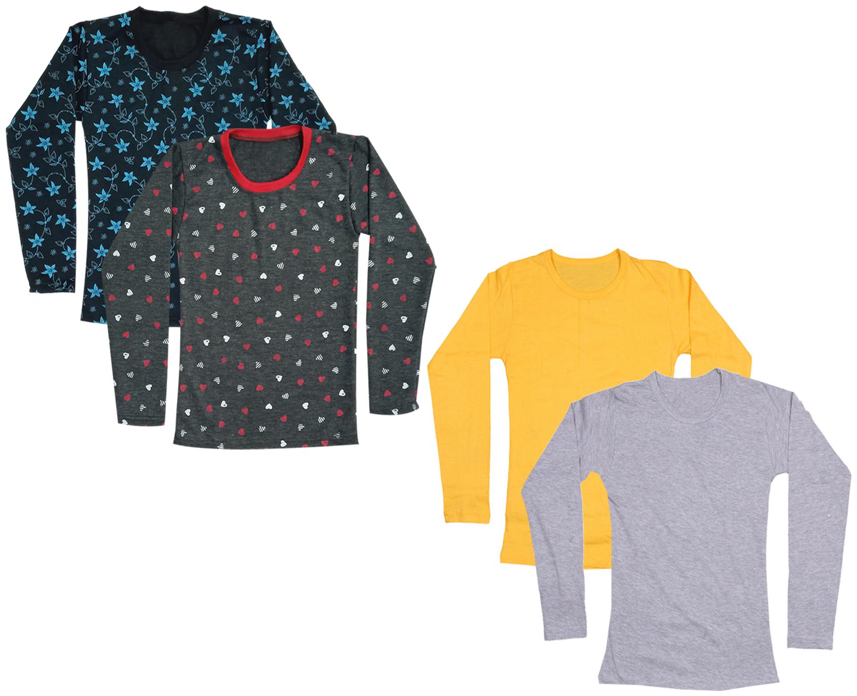 

Indiweaves Girl Cotton Printed T shirt - Multi