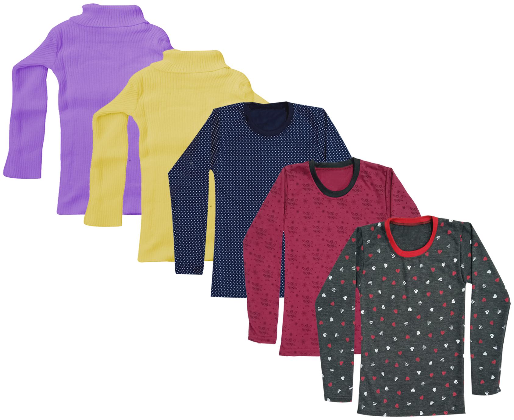 

Indiweaves Girl Wool Printed T shirt - Multi