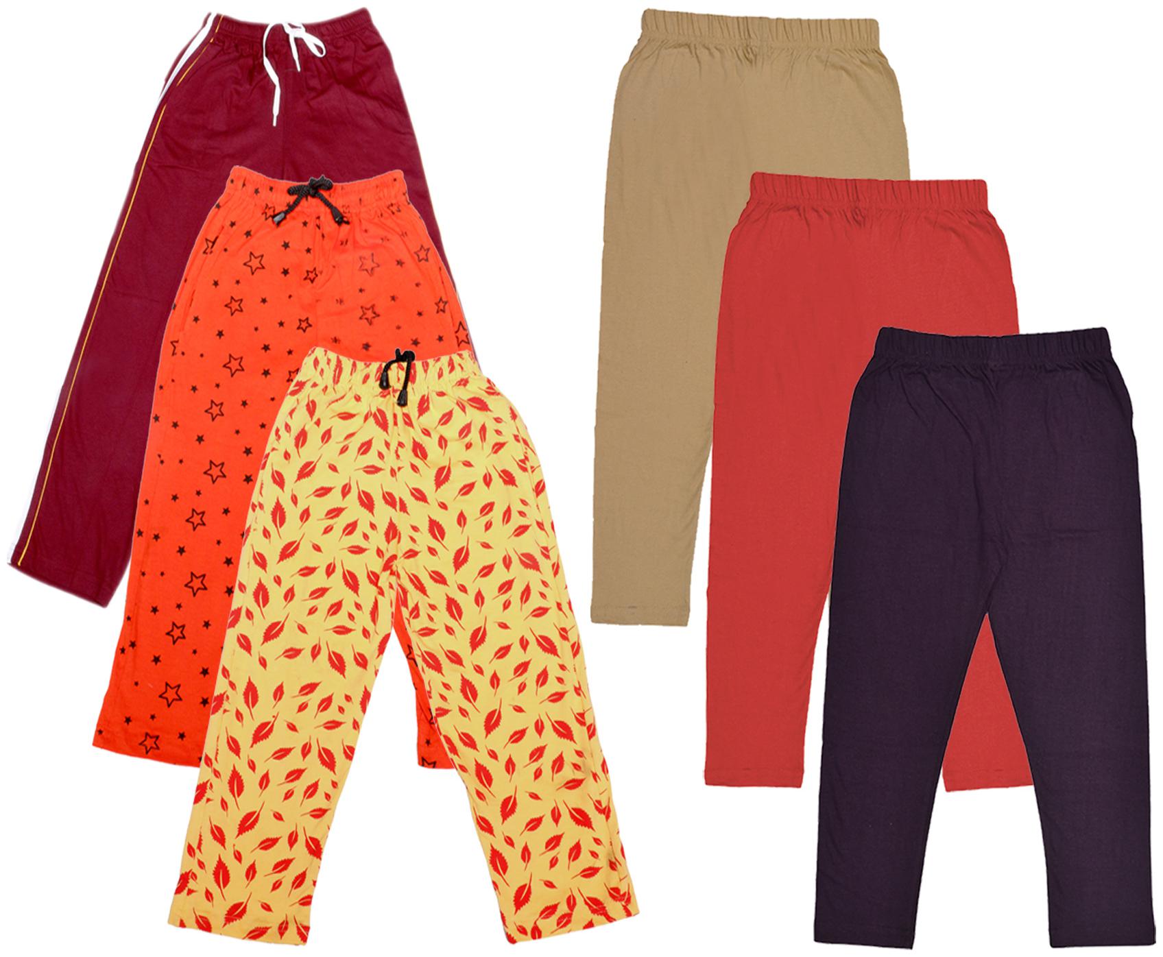 

Indiweaves Girl Cotton Solid Capri - Multi