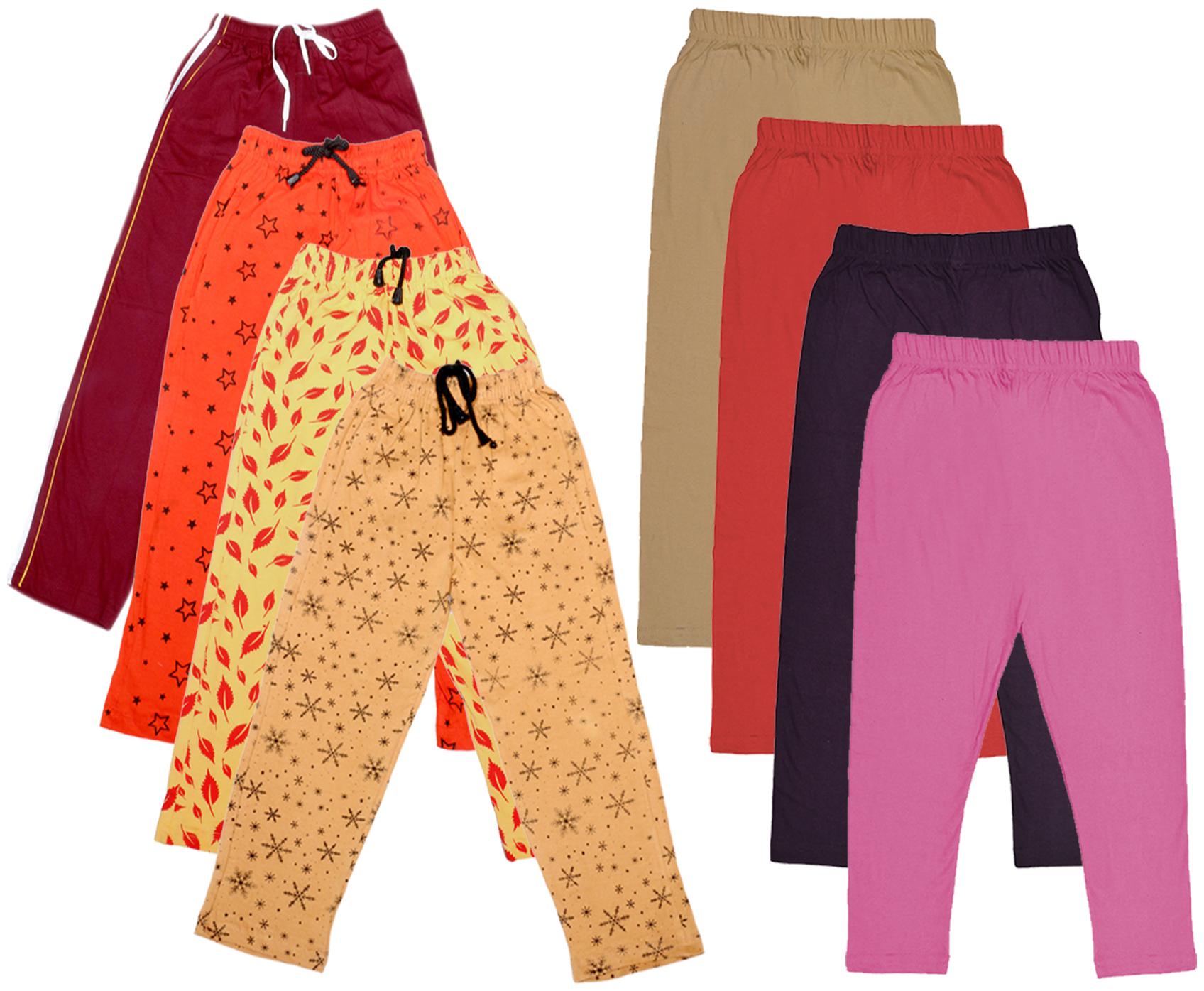 

Indiweaves Girl Cotton Solid Capri - Multi
