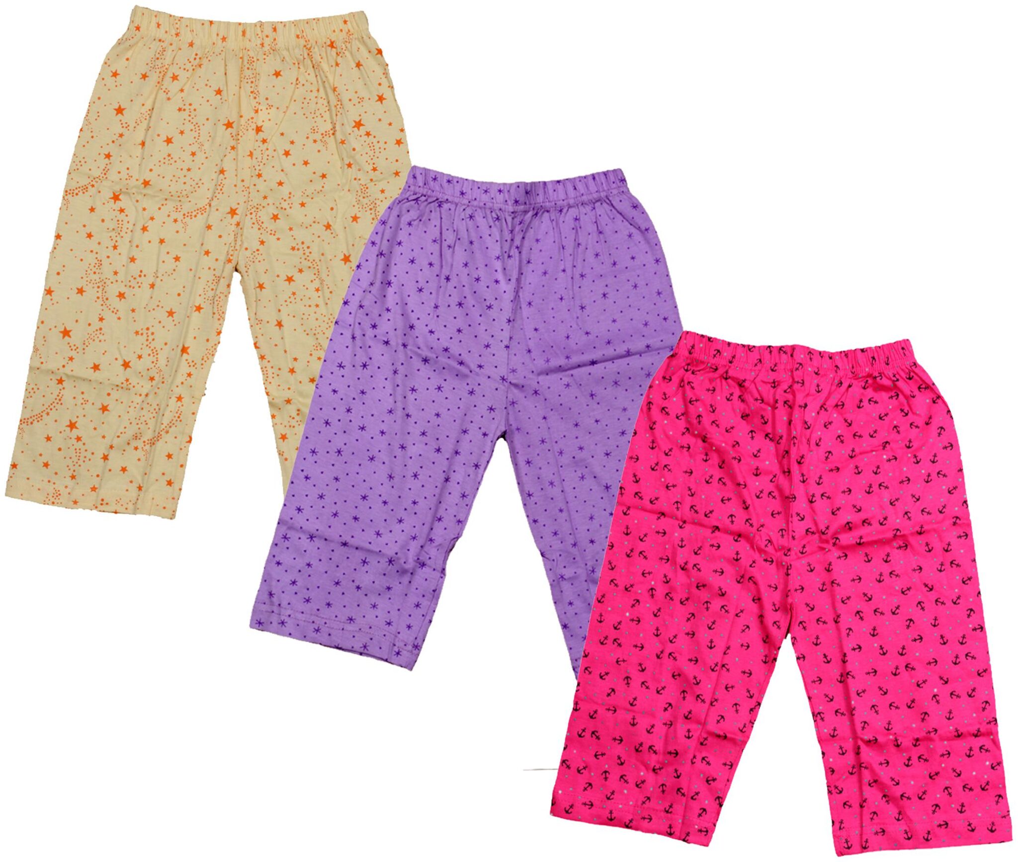 

Indiweaves Girl Cotton Printed Capri - Multi