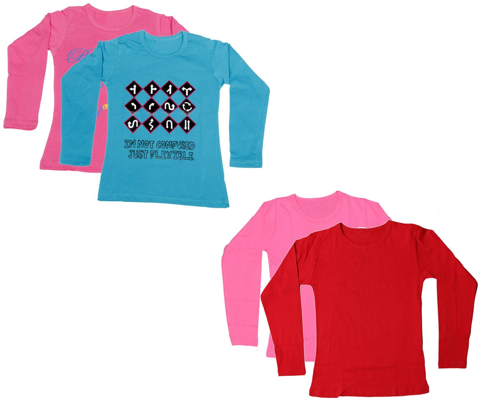 

Indiweaves Girl Cotton Printed T shirt - Multi