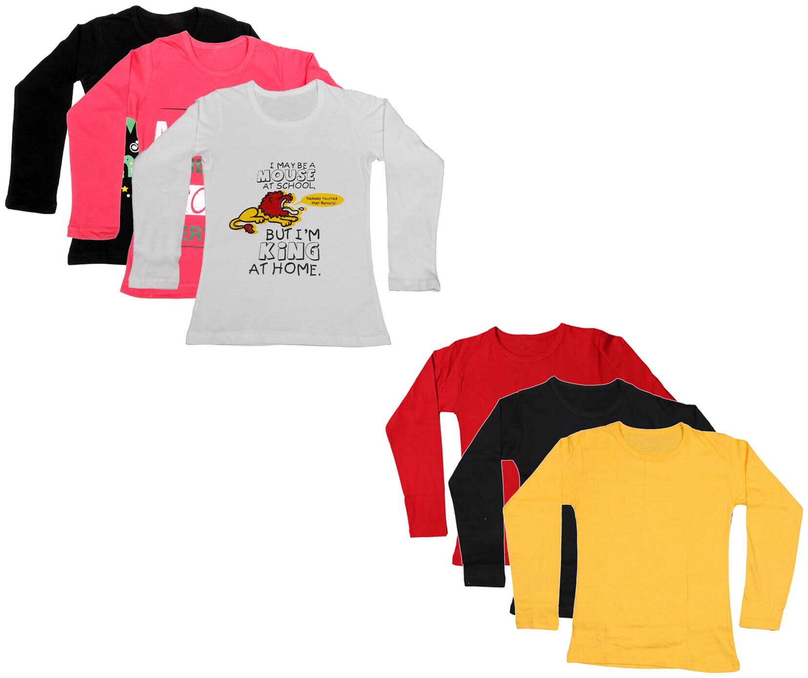 

Indiweaves Girl Cotton Printed T shirt - Multi