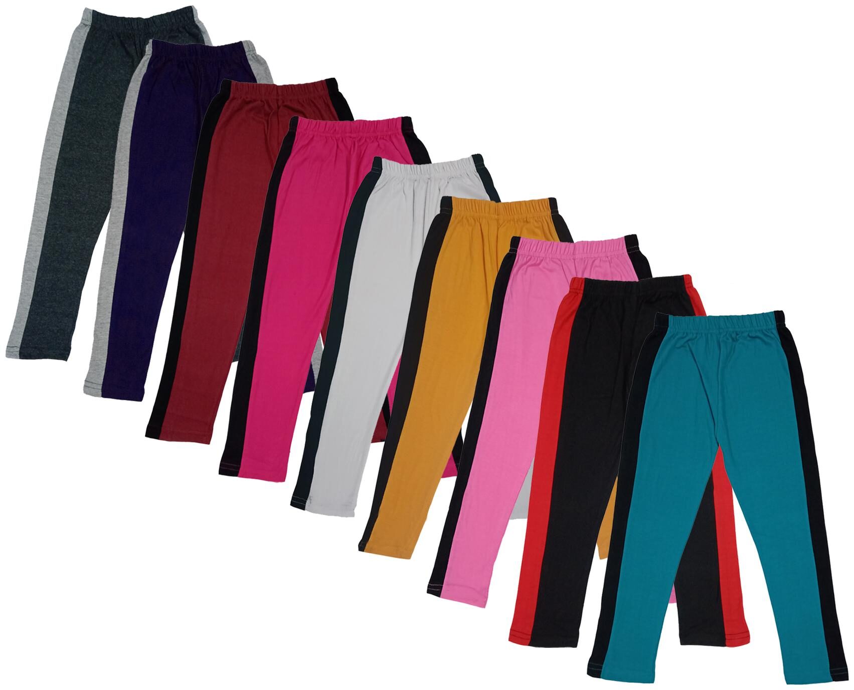 

Indiweaves Girl Cotton Solid Capri - Multi
